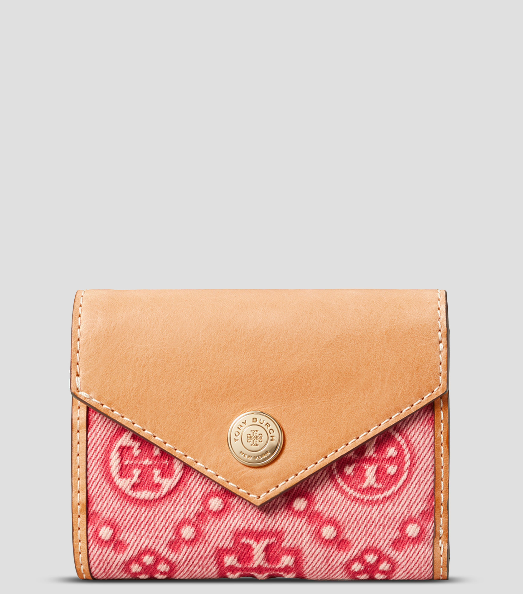 Cartera Rosa Estampada Monogram