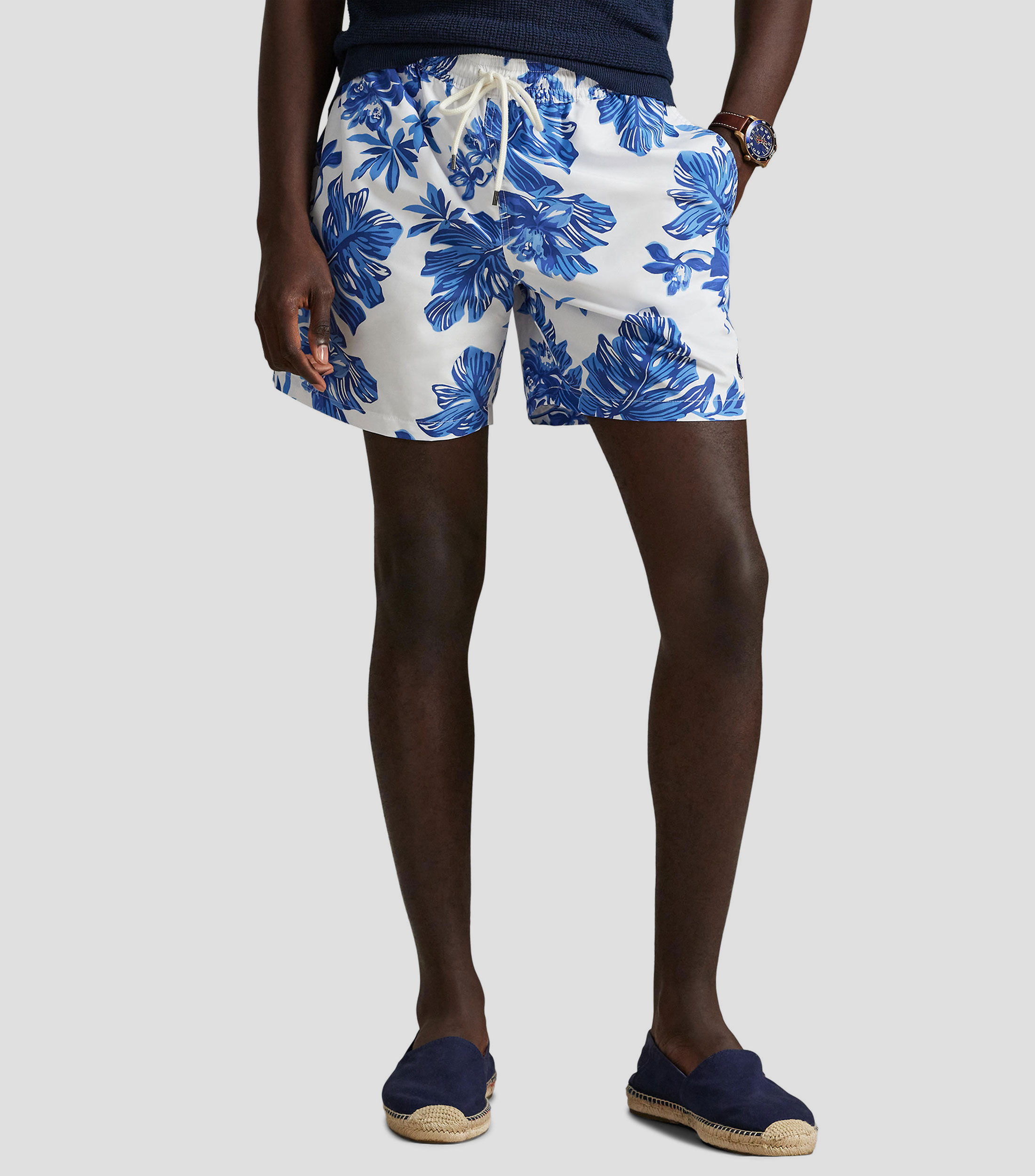 Traje de baño largo estampado Hombre