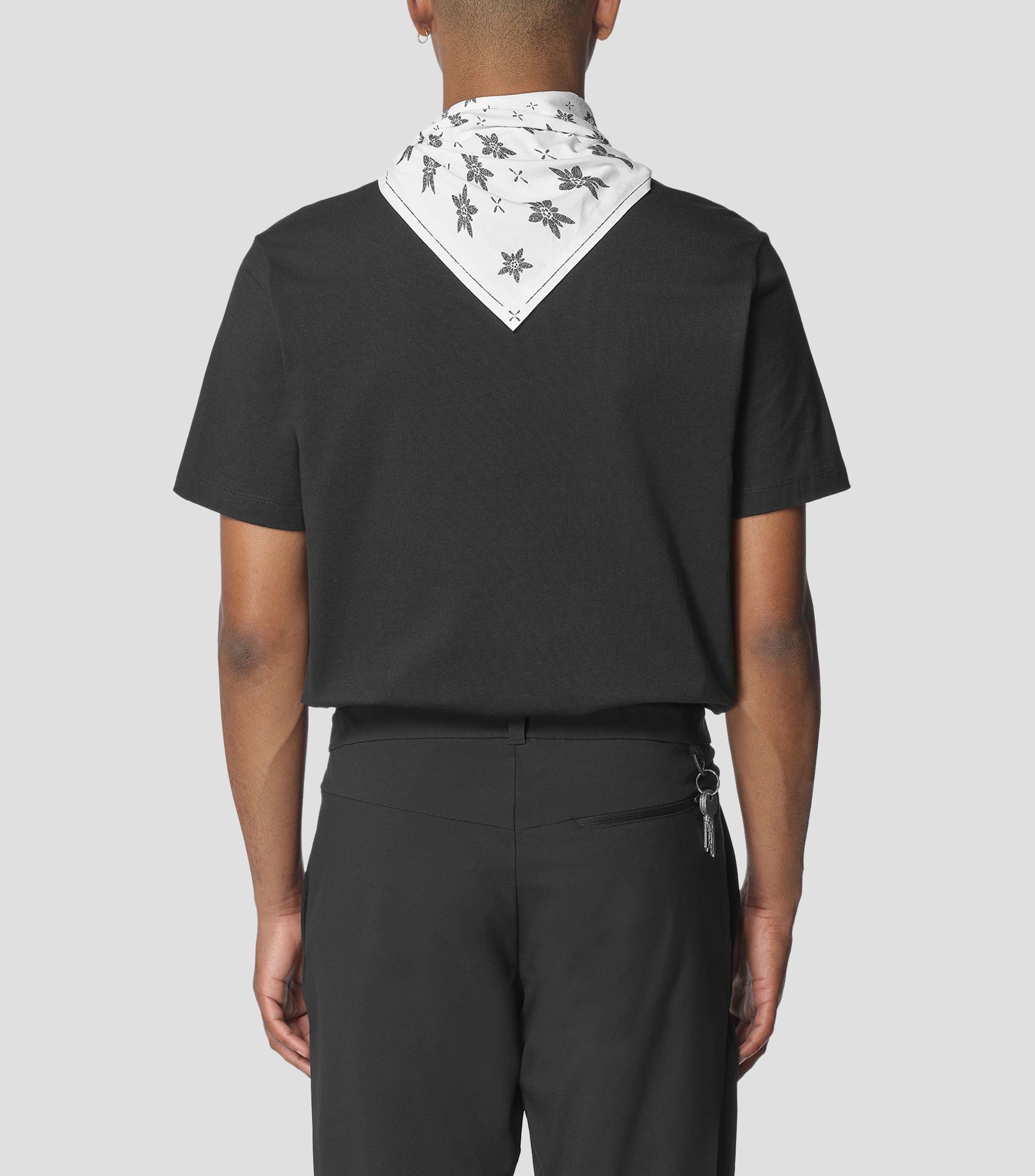 Playera de entrenamiento cuello redondo manga corta estampada Hombre