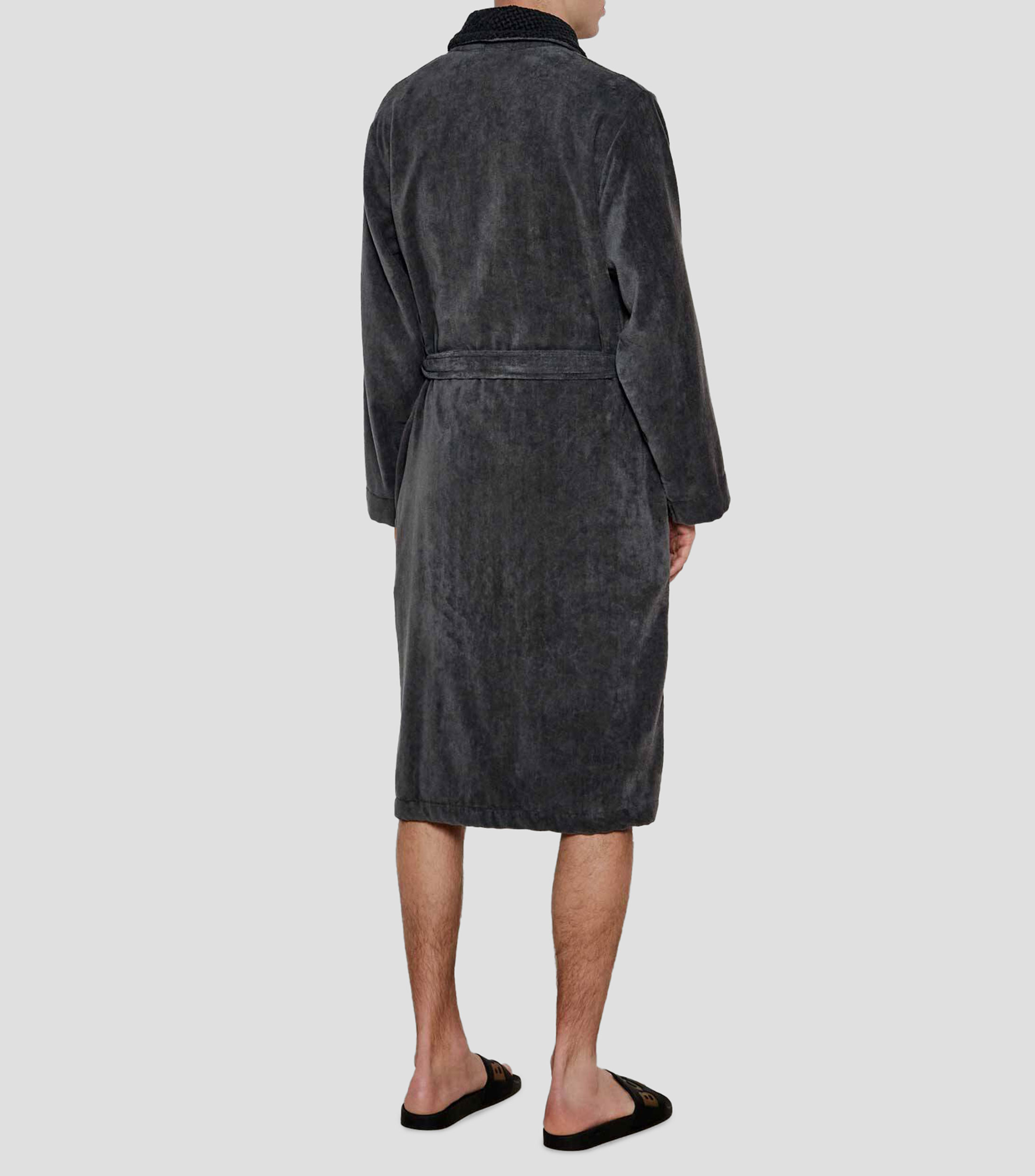 Bata de baño talla XL Boubleb gris Unisex