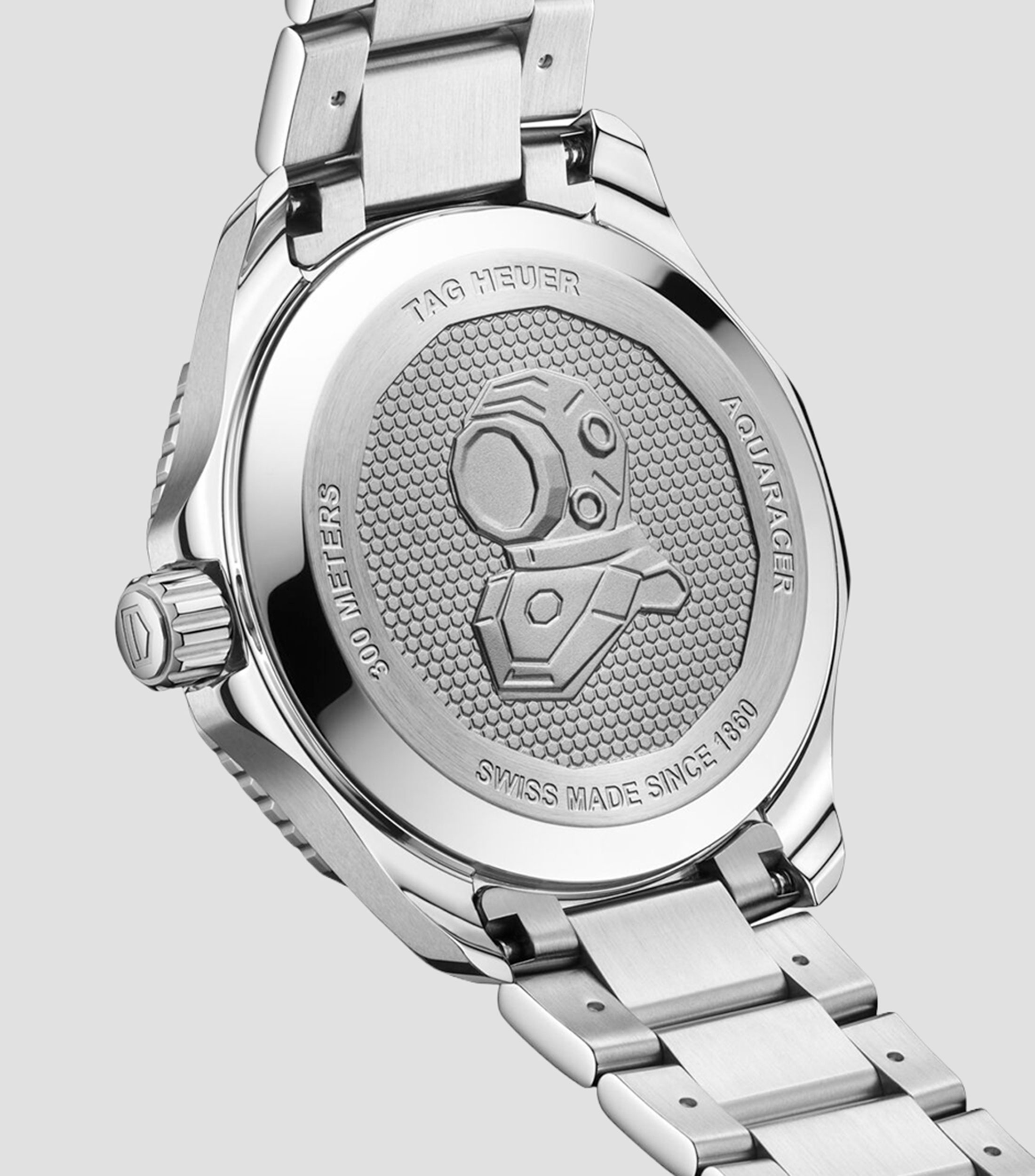 Reloj Unisex Aquaracer Professional 300 GMT deportivo plateado