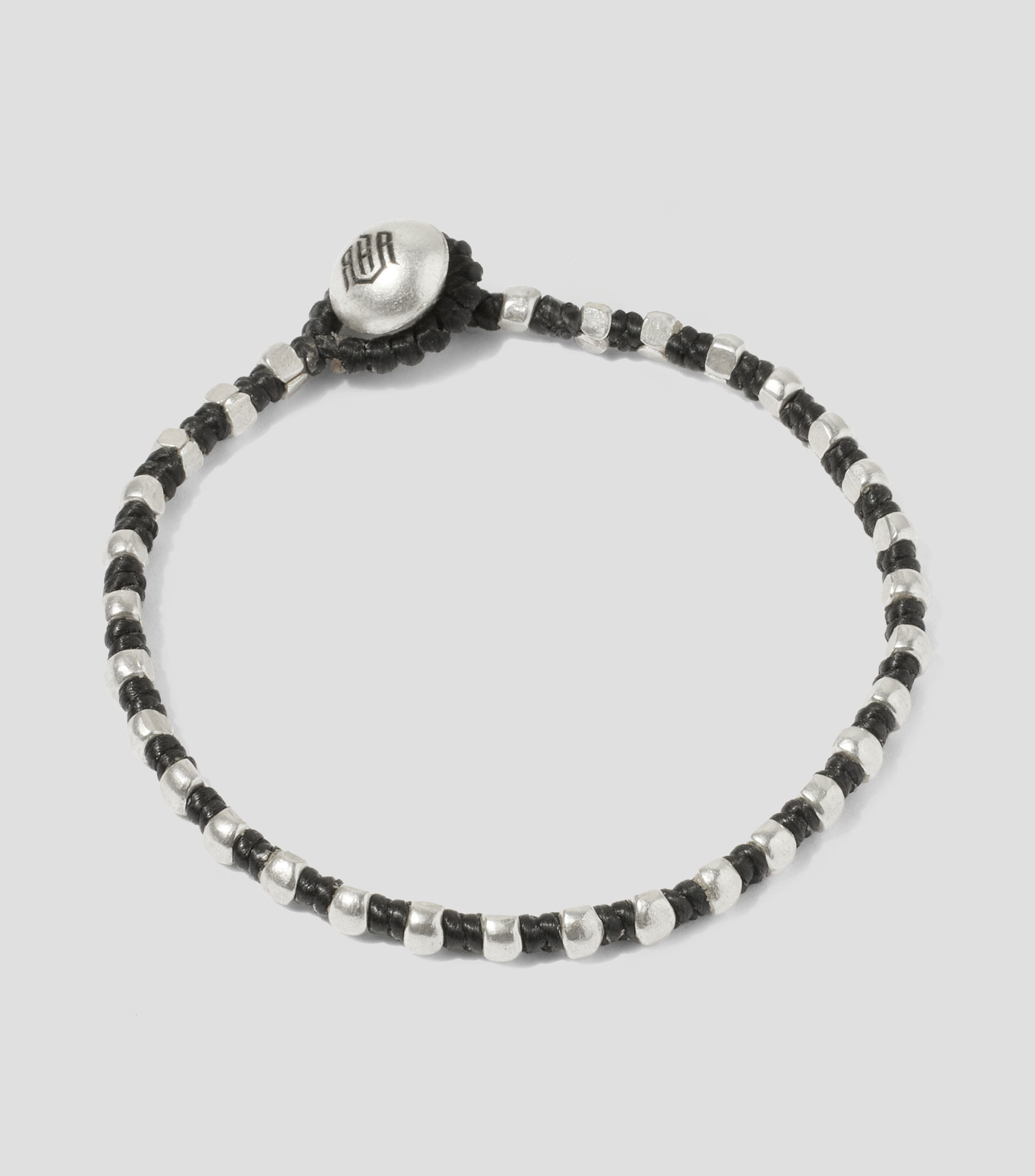 Pulsera con nudos tejidos en macramé Hombre