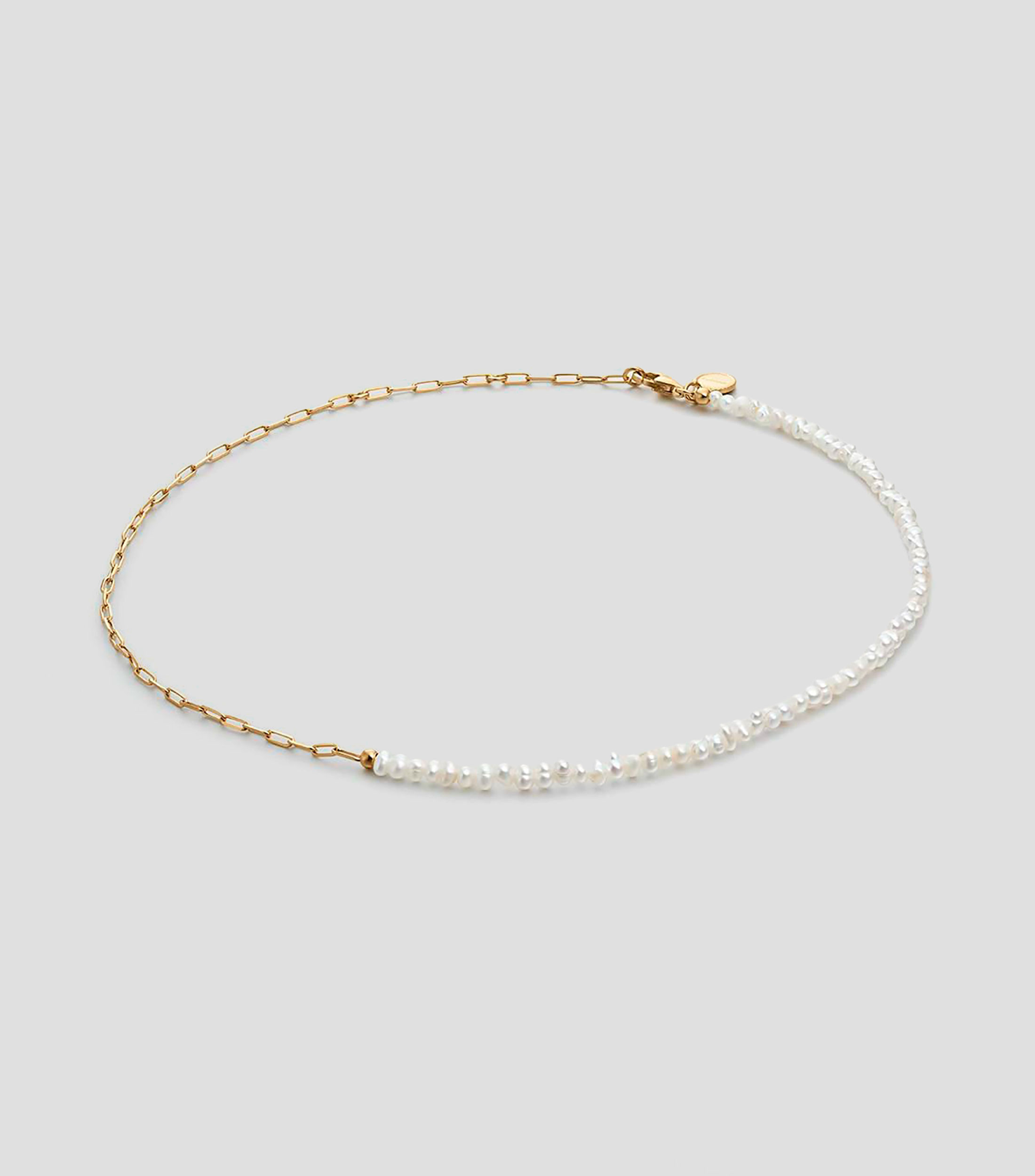 Collar en plata .925 con perlas Connector Mujer