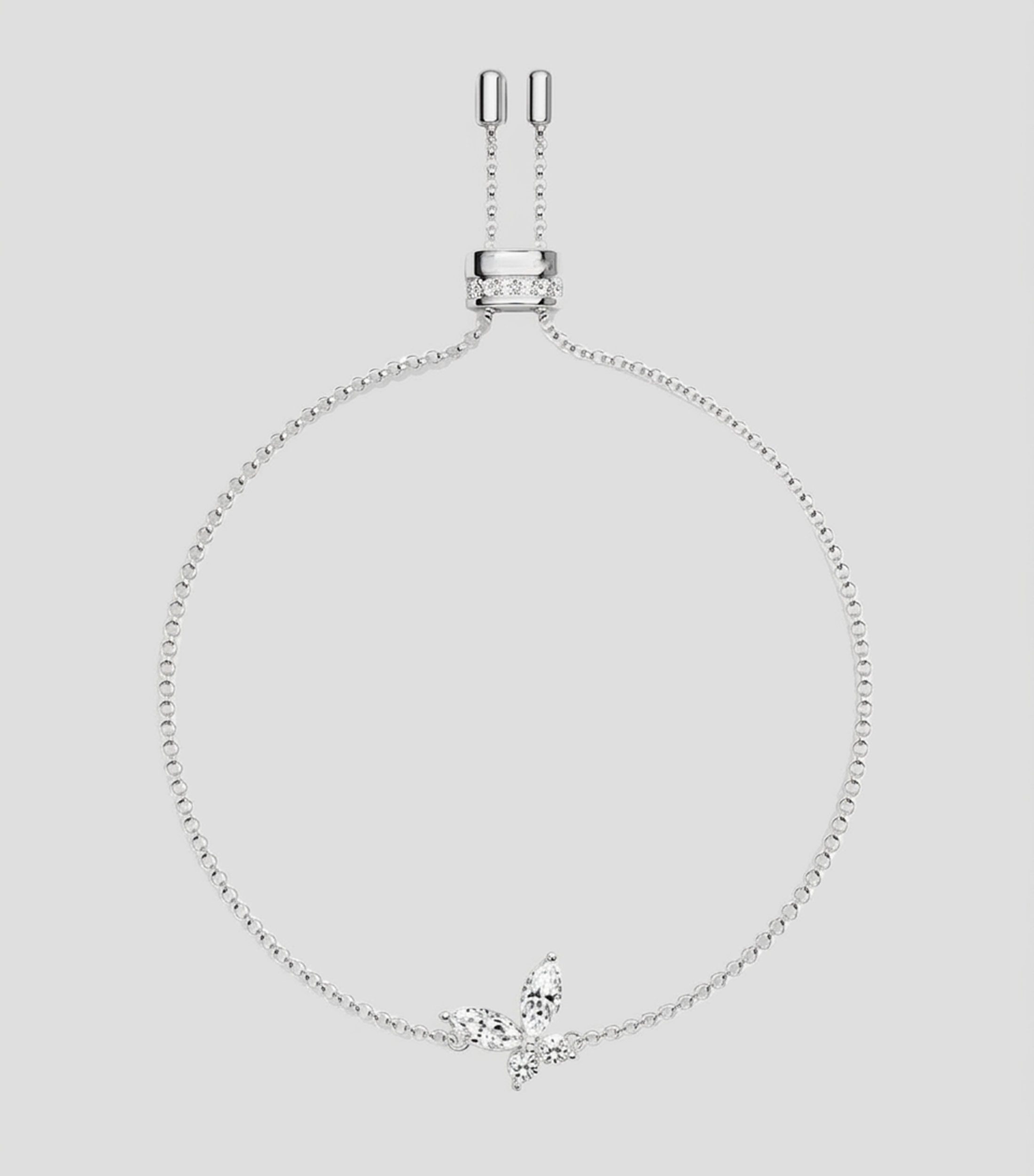 Pulsera Mariposa con circonita Mujer