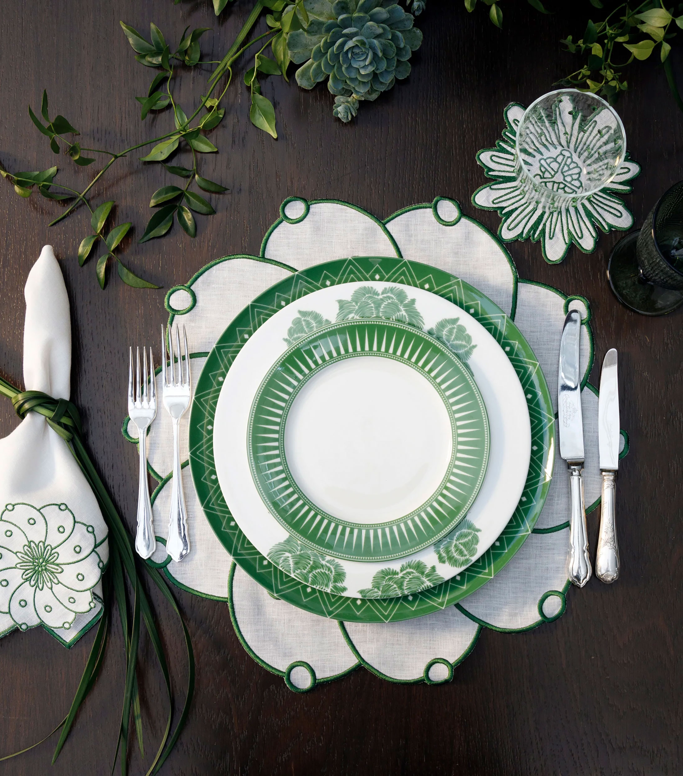 Set 4 platos tipo trinche Identidad Verde