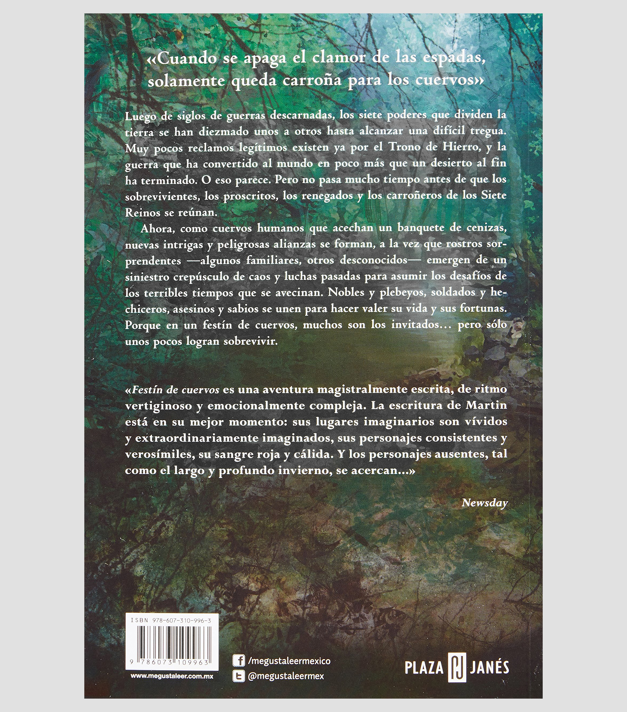 NovelaFestin De Cuervos Cancion De Hielo, GEORGE R. R. MARTIN