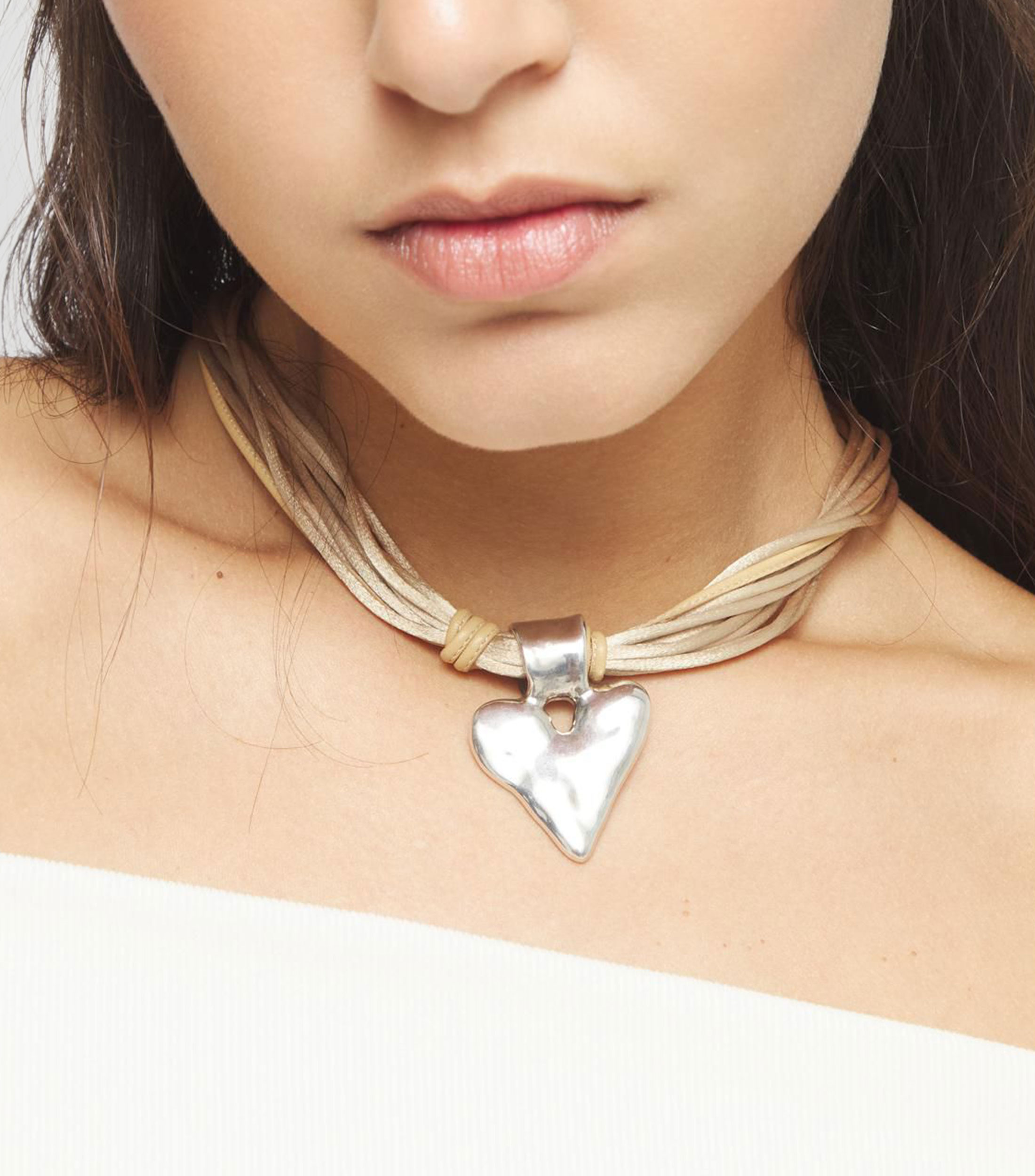 Collar corazón Mujer