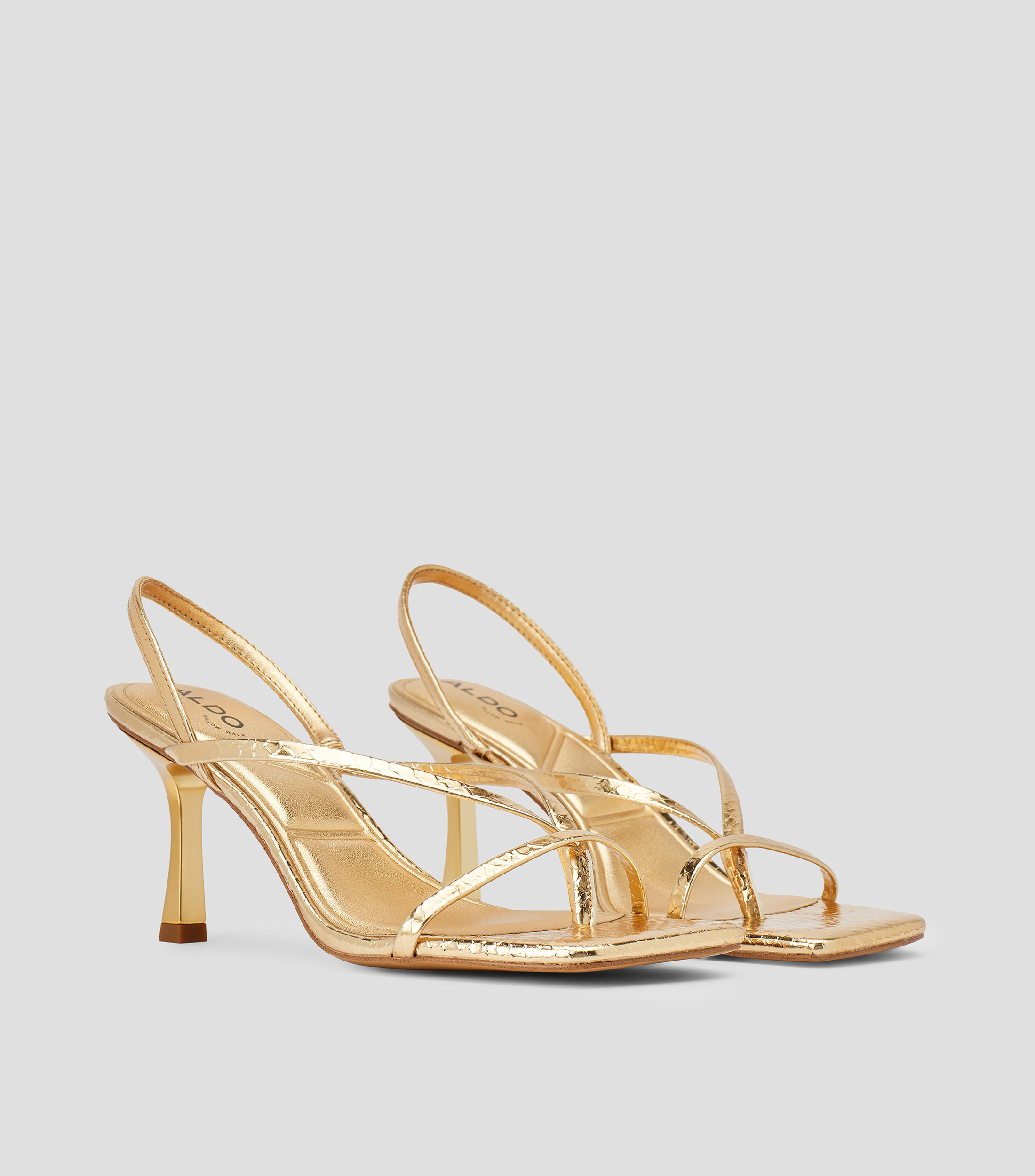 Sandalias con tacón delgado de 8.1 cm Mujer