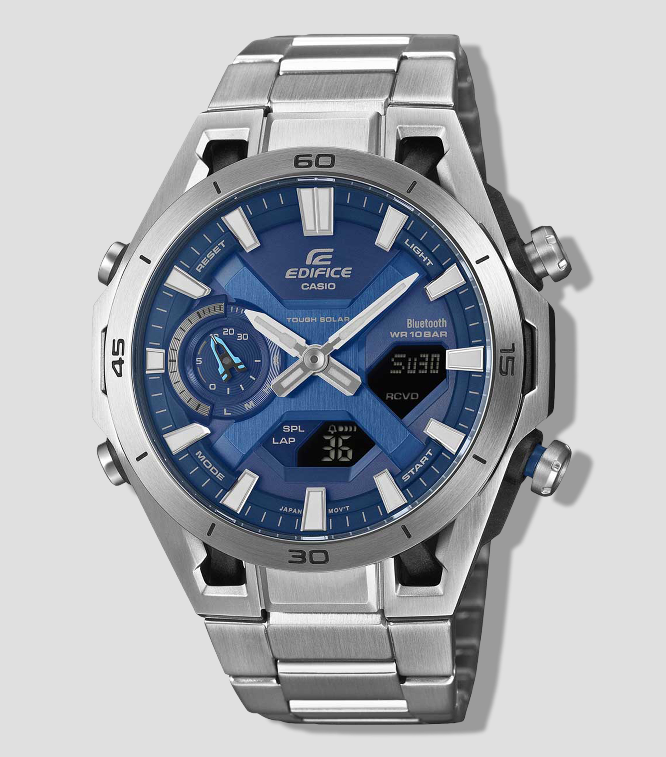Reloj para Hombre Edifice ECB 2300 Sospensione Casual Plateado