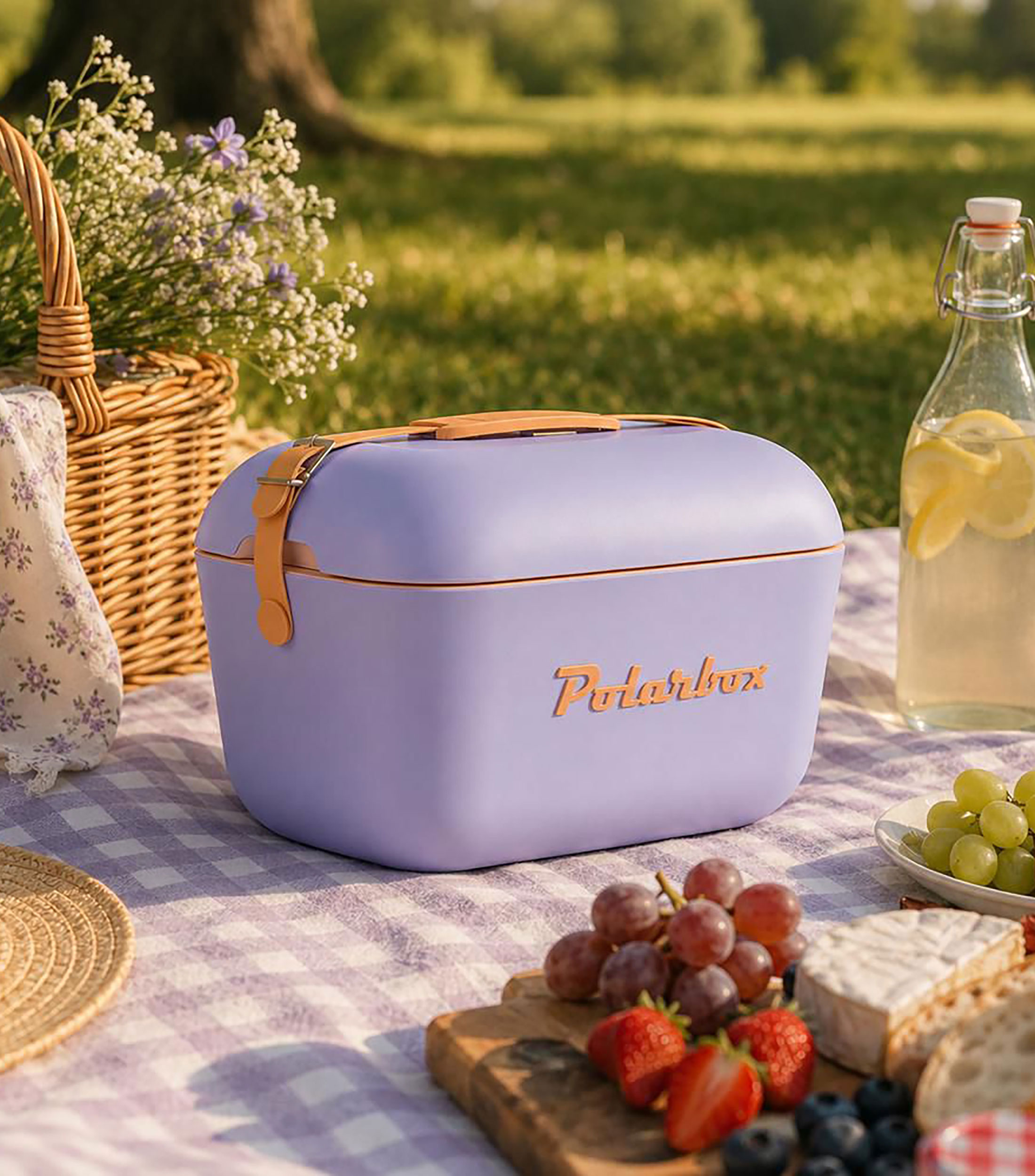 Hielera Portátil Malva y Naranja Pop 12 L