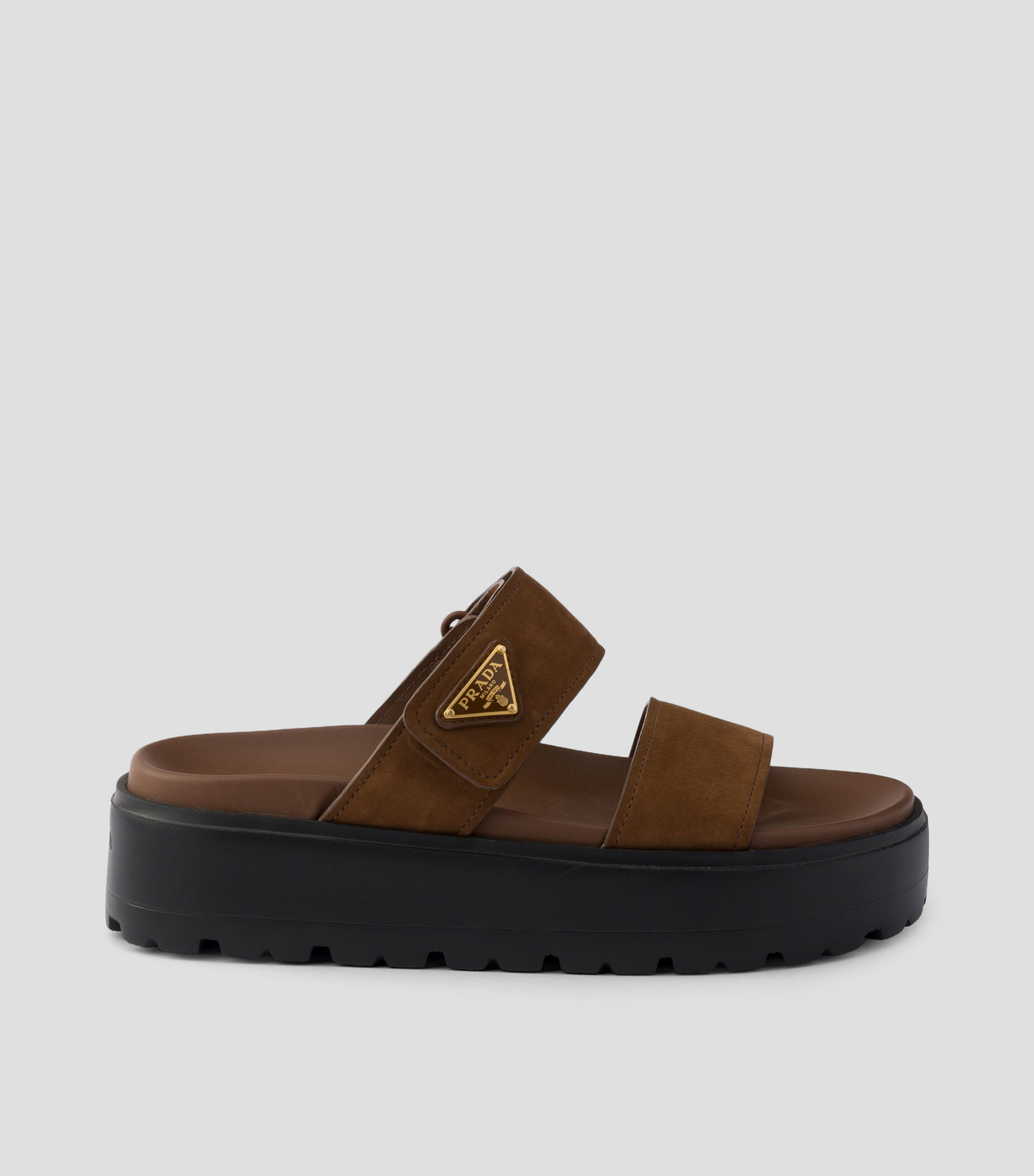 Sandalias planas en piel Mujer