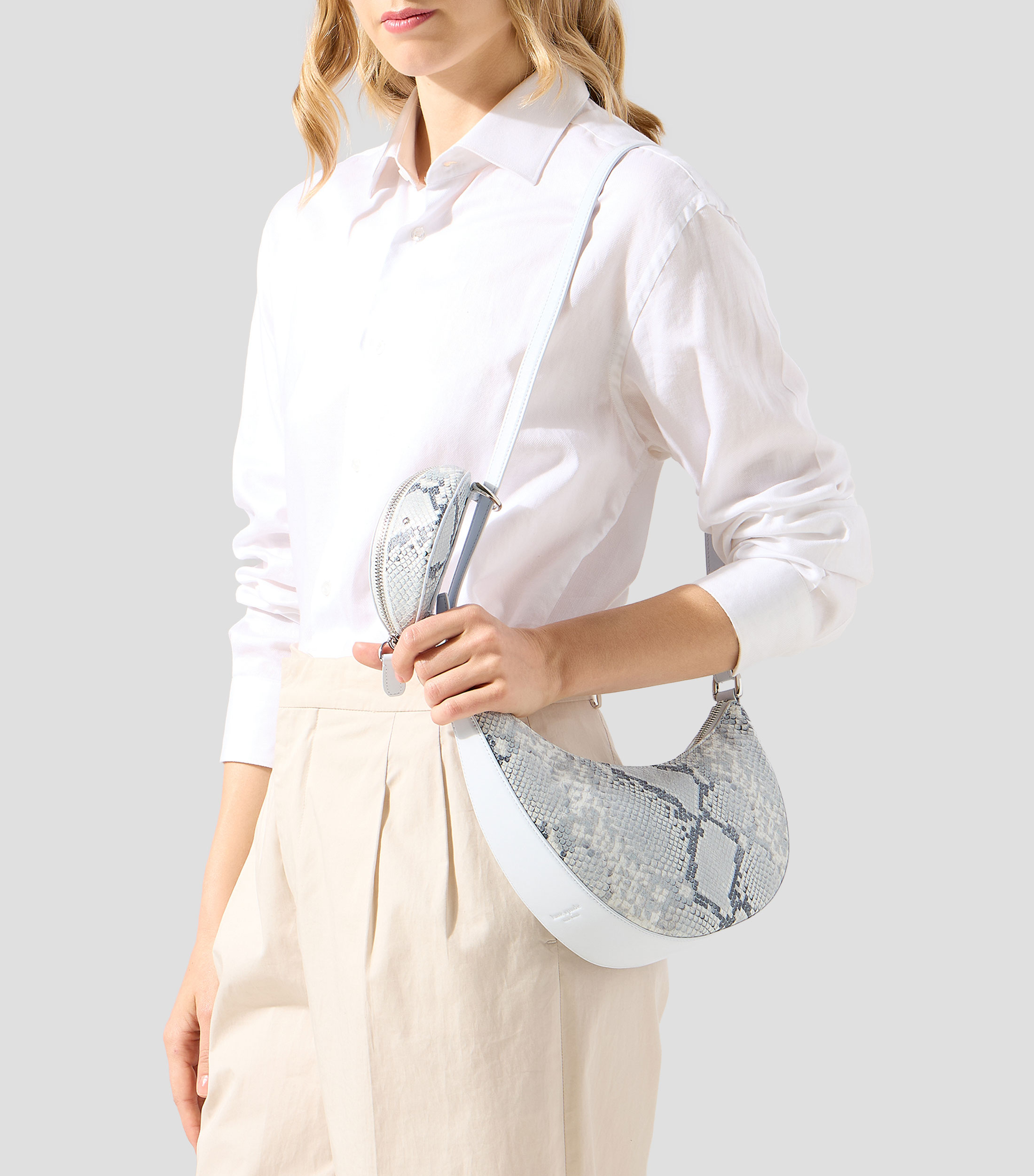 Bolsa Crossbody en piel vacuna animalskin Mujer