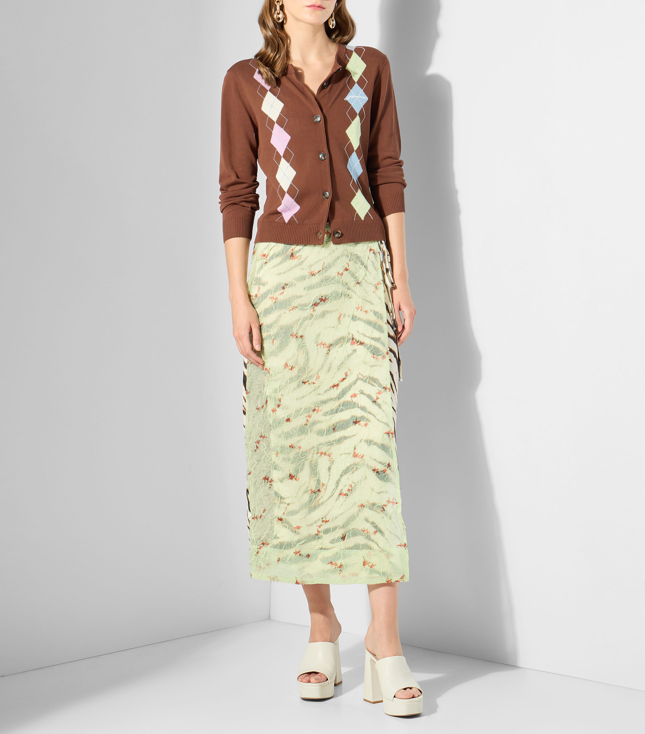 Cárdigan estampado Mujer