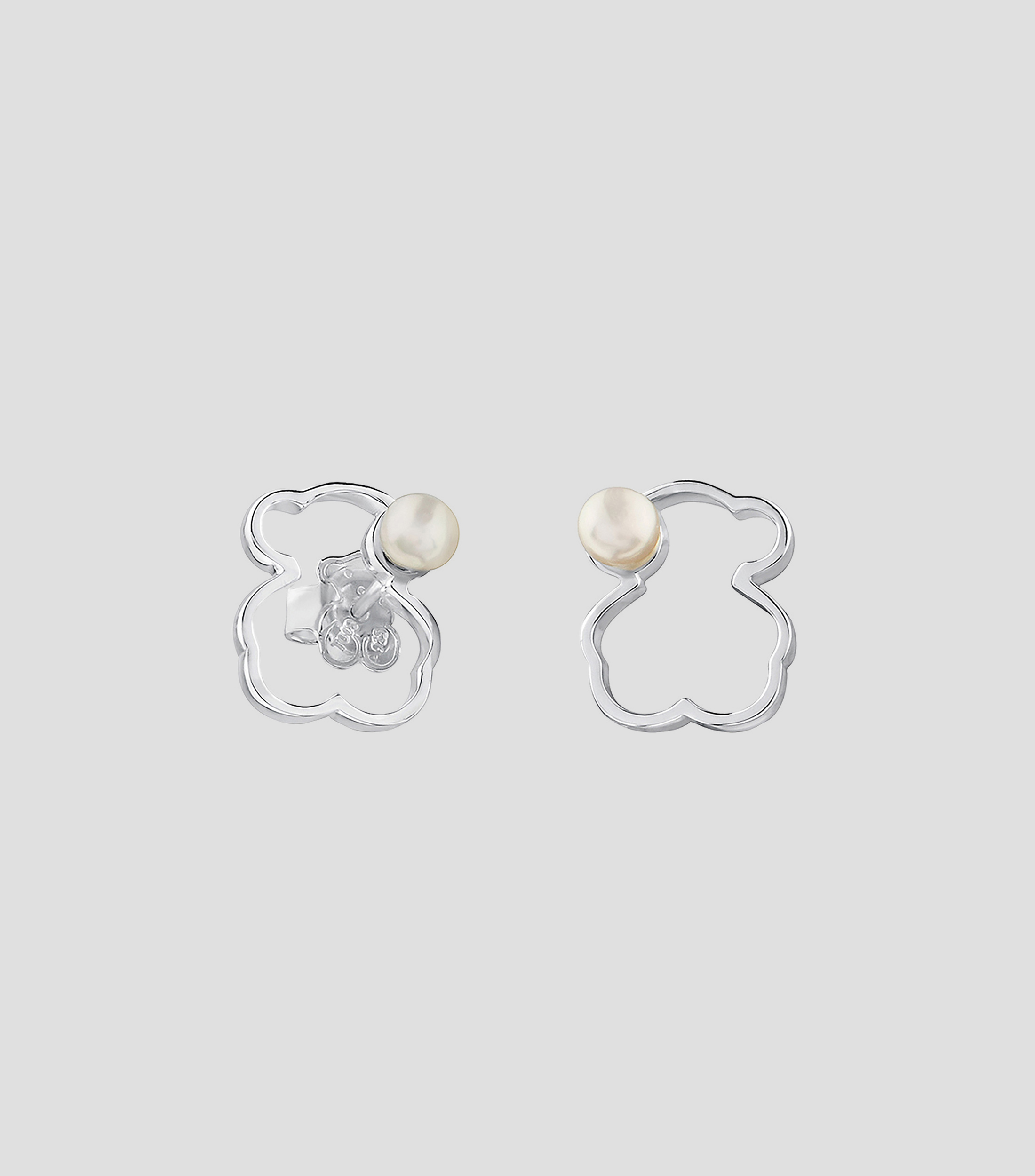 Aretes en plata Silueta Mujer