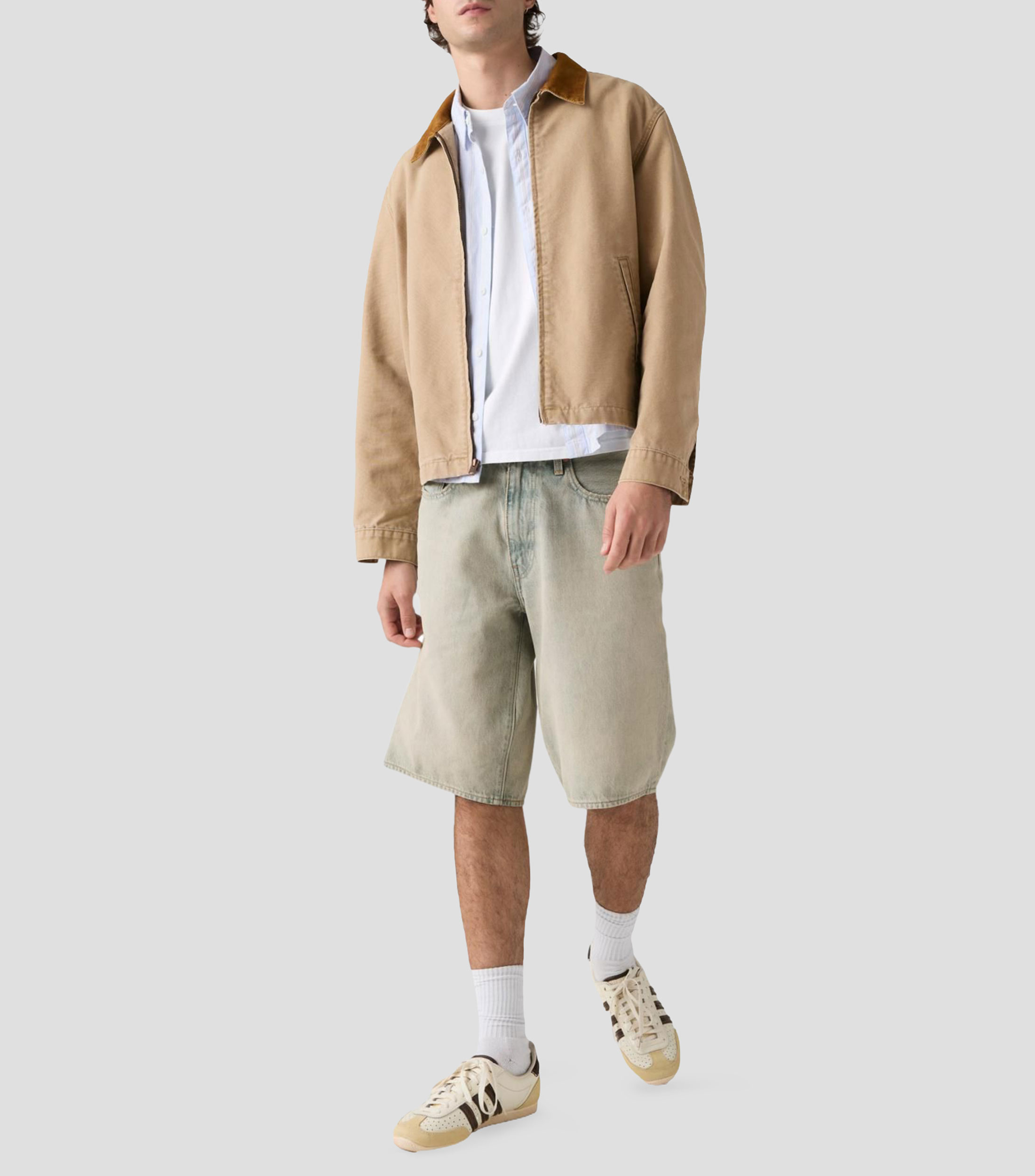 Short deslavado Hombre