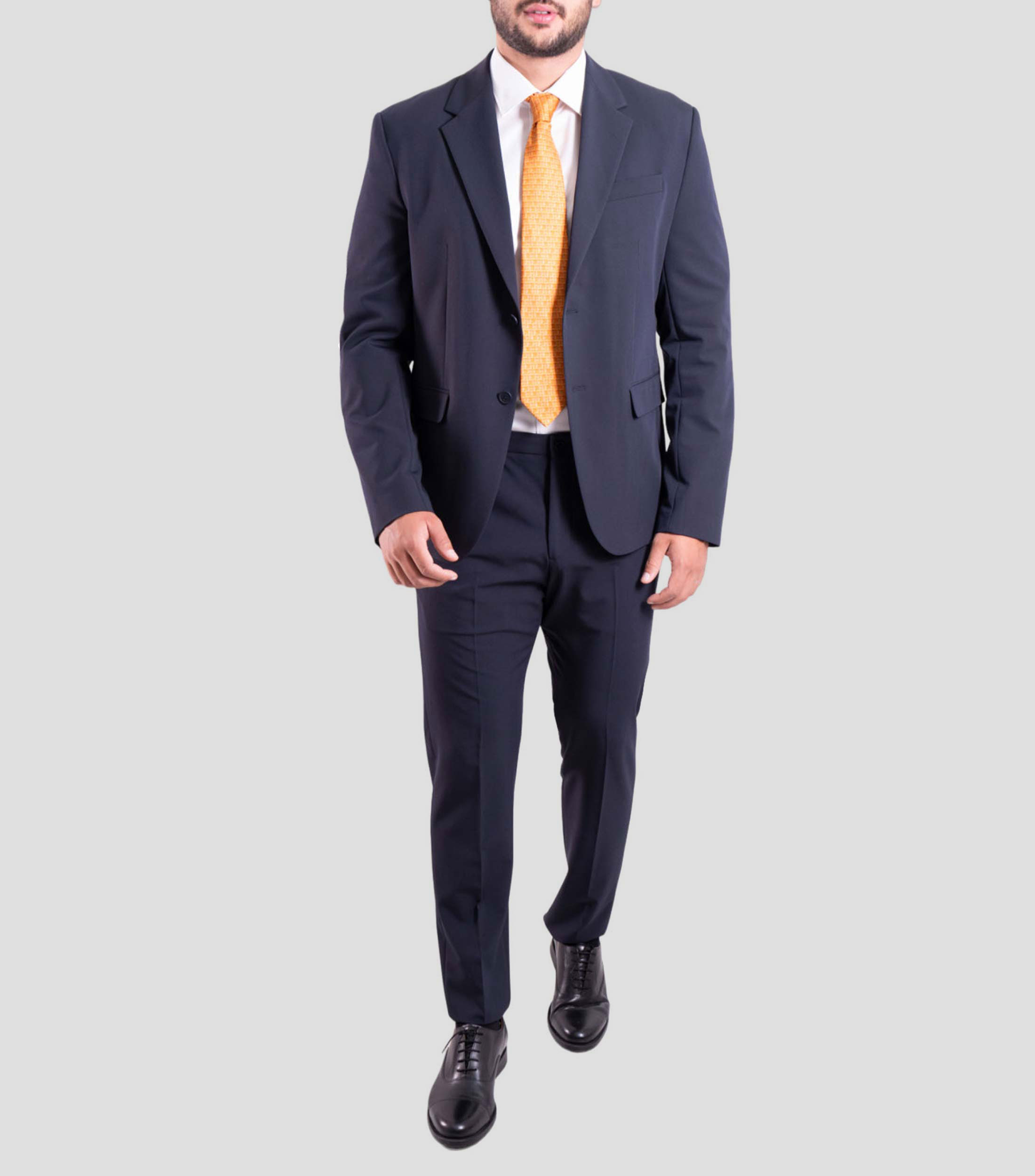 Corbata ancha de seda naranja Maíz