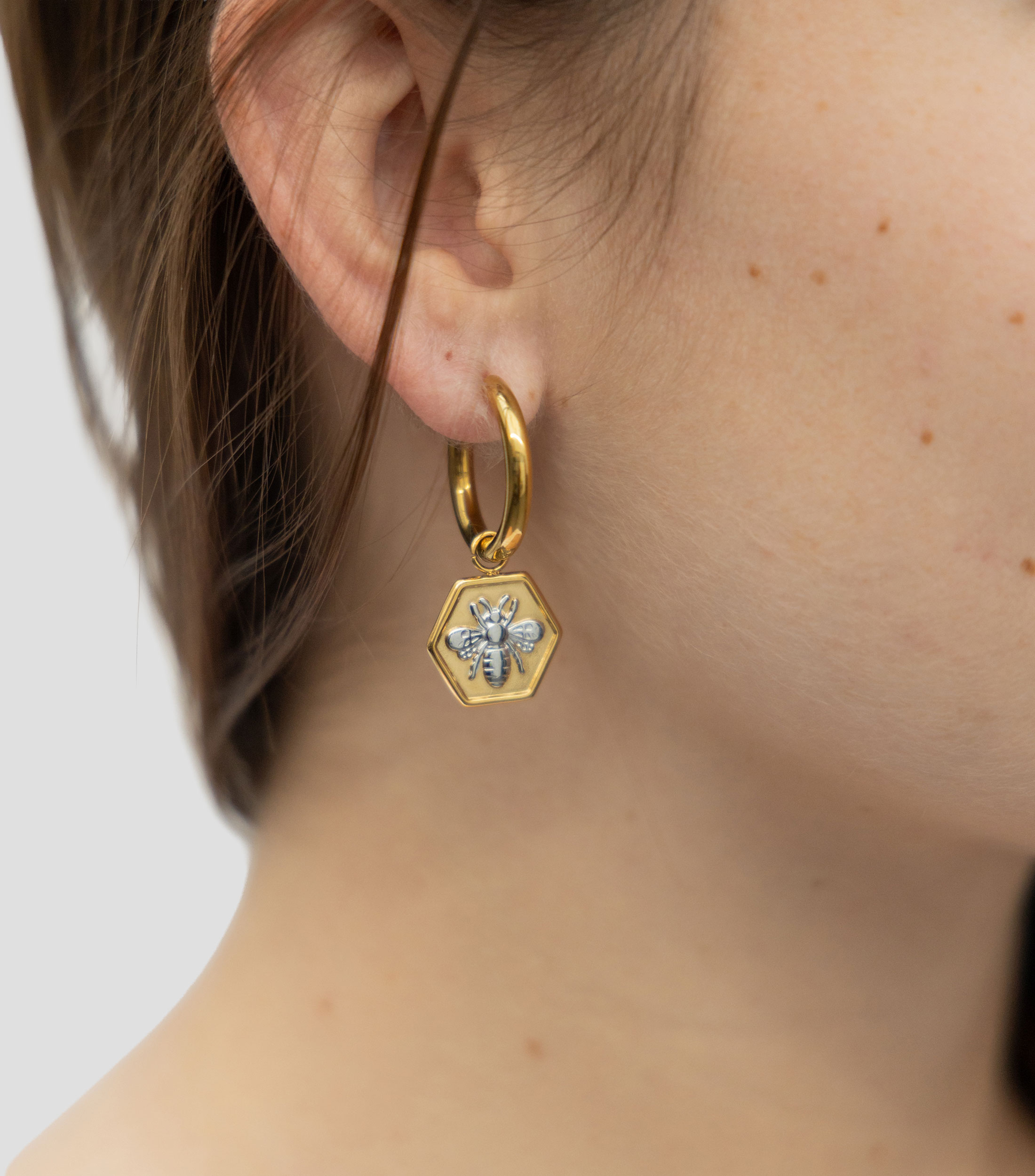 Aretes Abeja Mujer