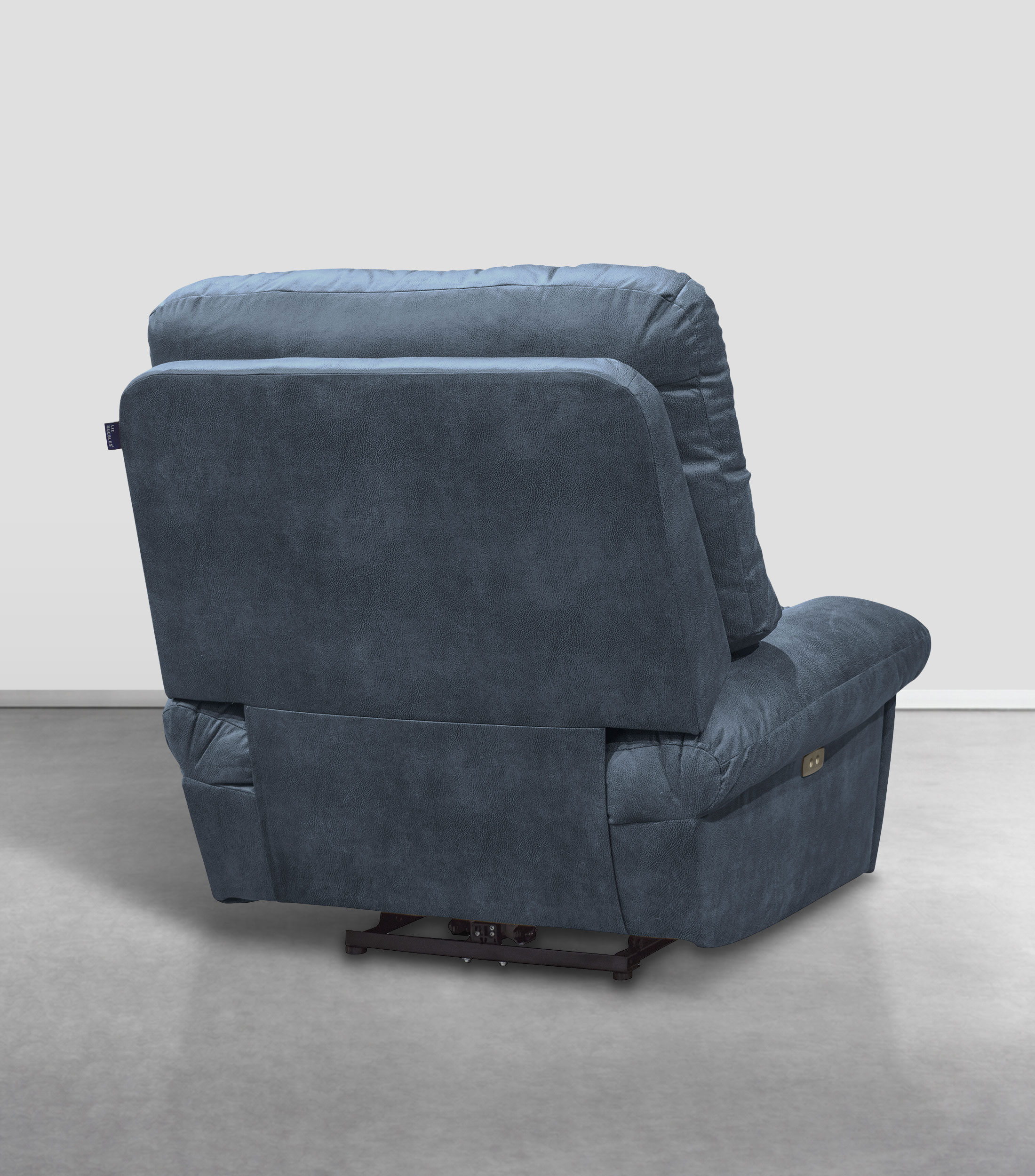 Sillón reclinable eléctrico Hofer azul