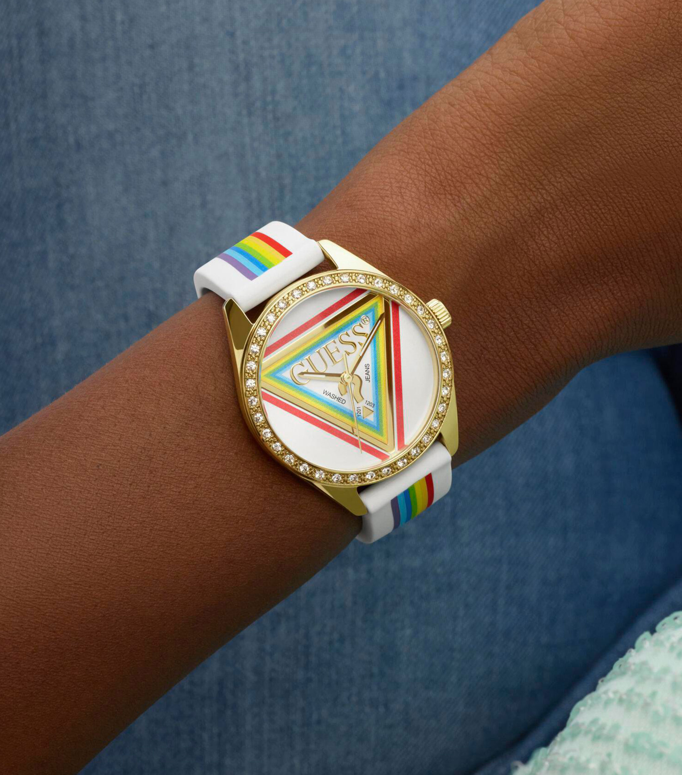 Reloj para Mujer Joy Moderno Dorado, Multicolor