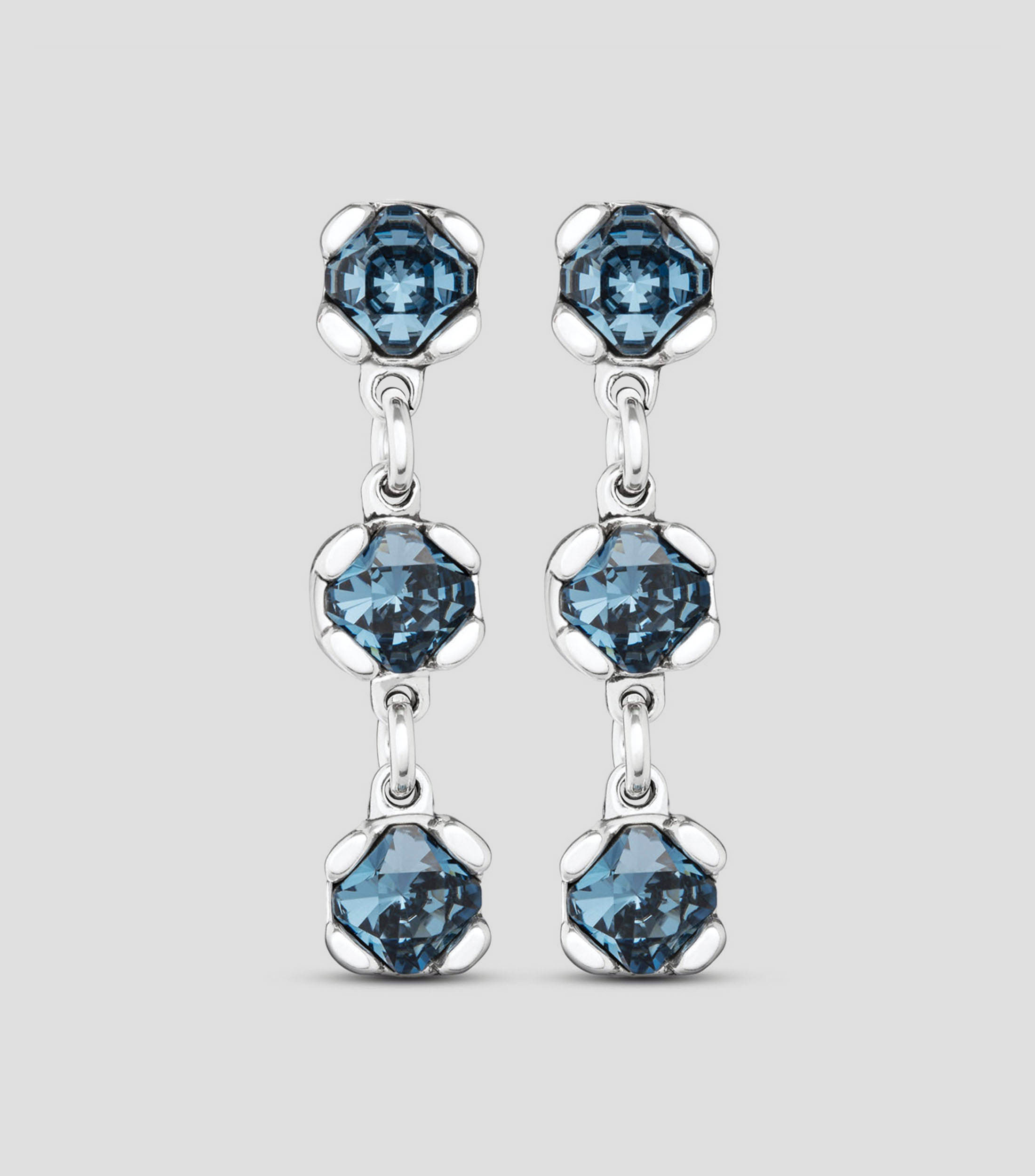 Pendientes Sublime Blue Charismatic con cristales facetados Mujer
