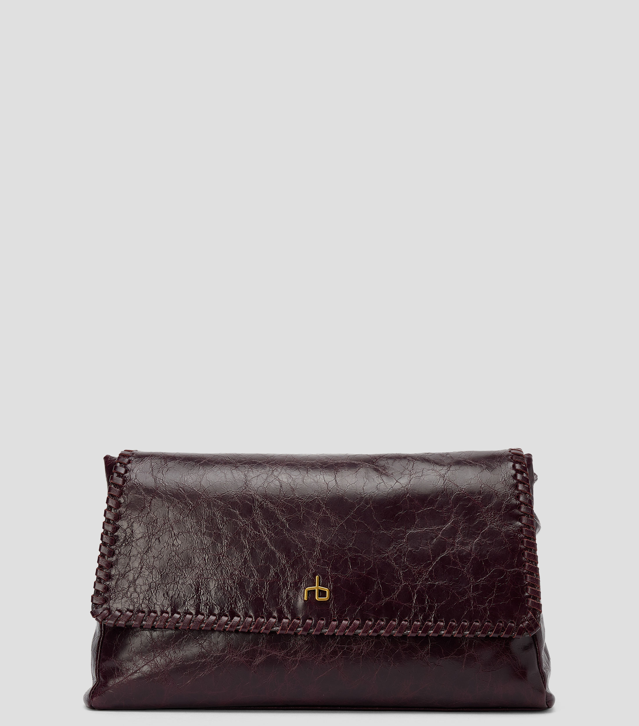Bolsa shoulder en piel morada Chelsea lisa Mujer