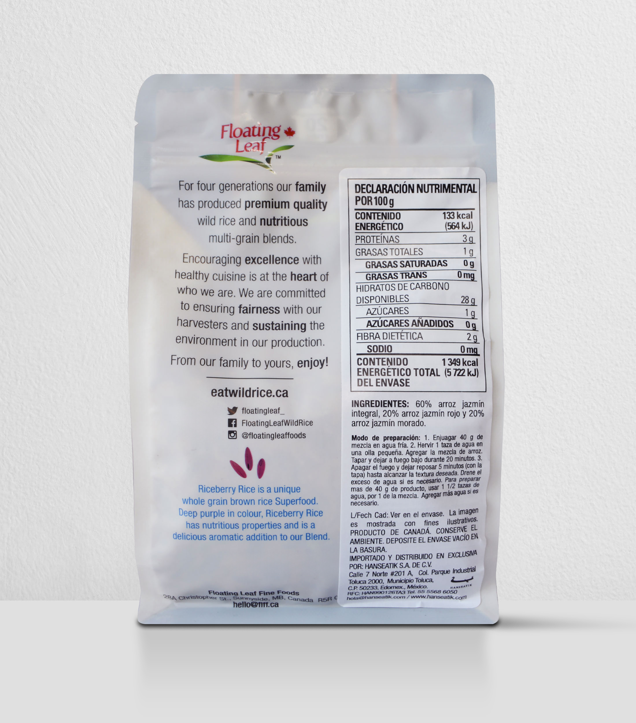 Trío de arroz jazmín, 400 g