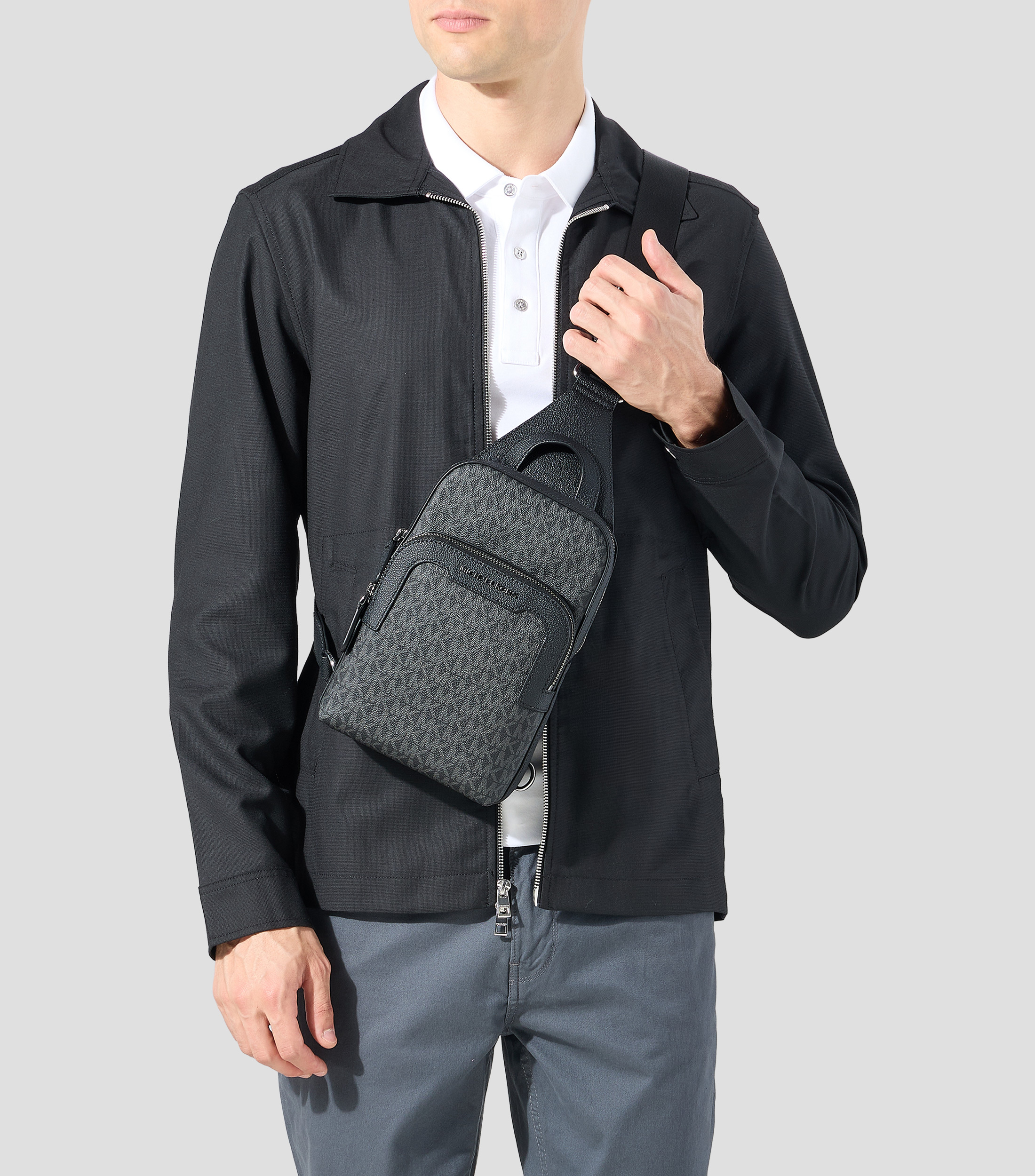 Bolso Crossbody con estampado Hombre