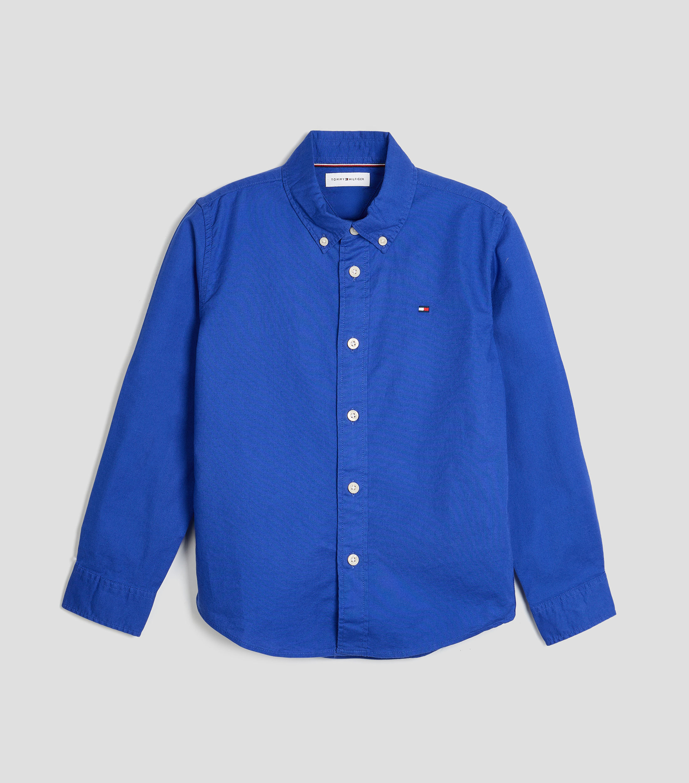 Camisa Oxford lisa manga larga Niño