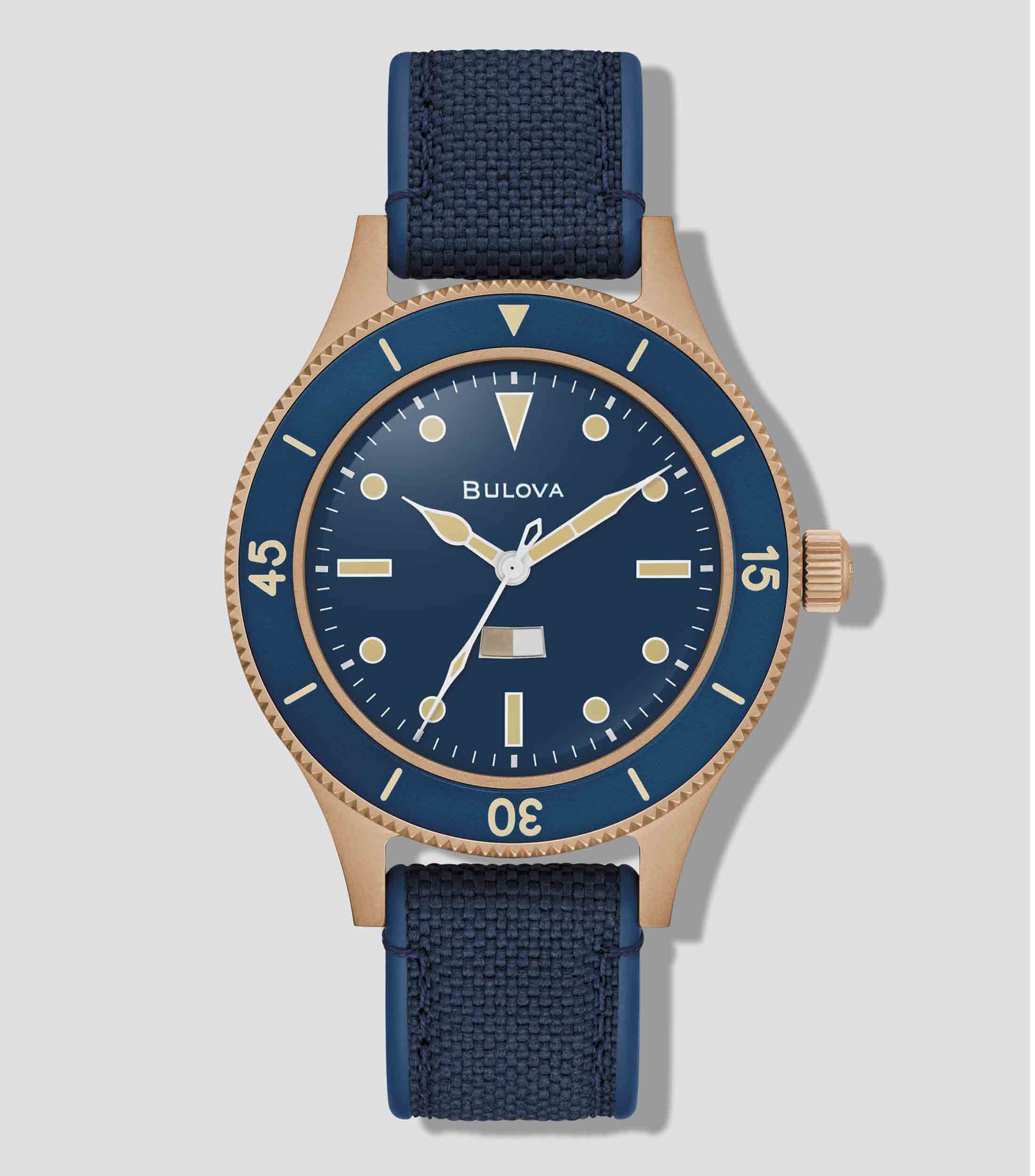 Reloj para Hombre Archivo Historico Mil-Ships casual tono oro rosa, azul