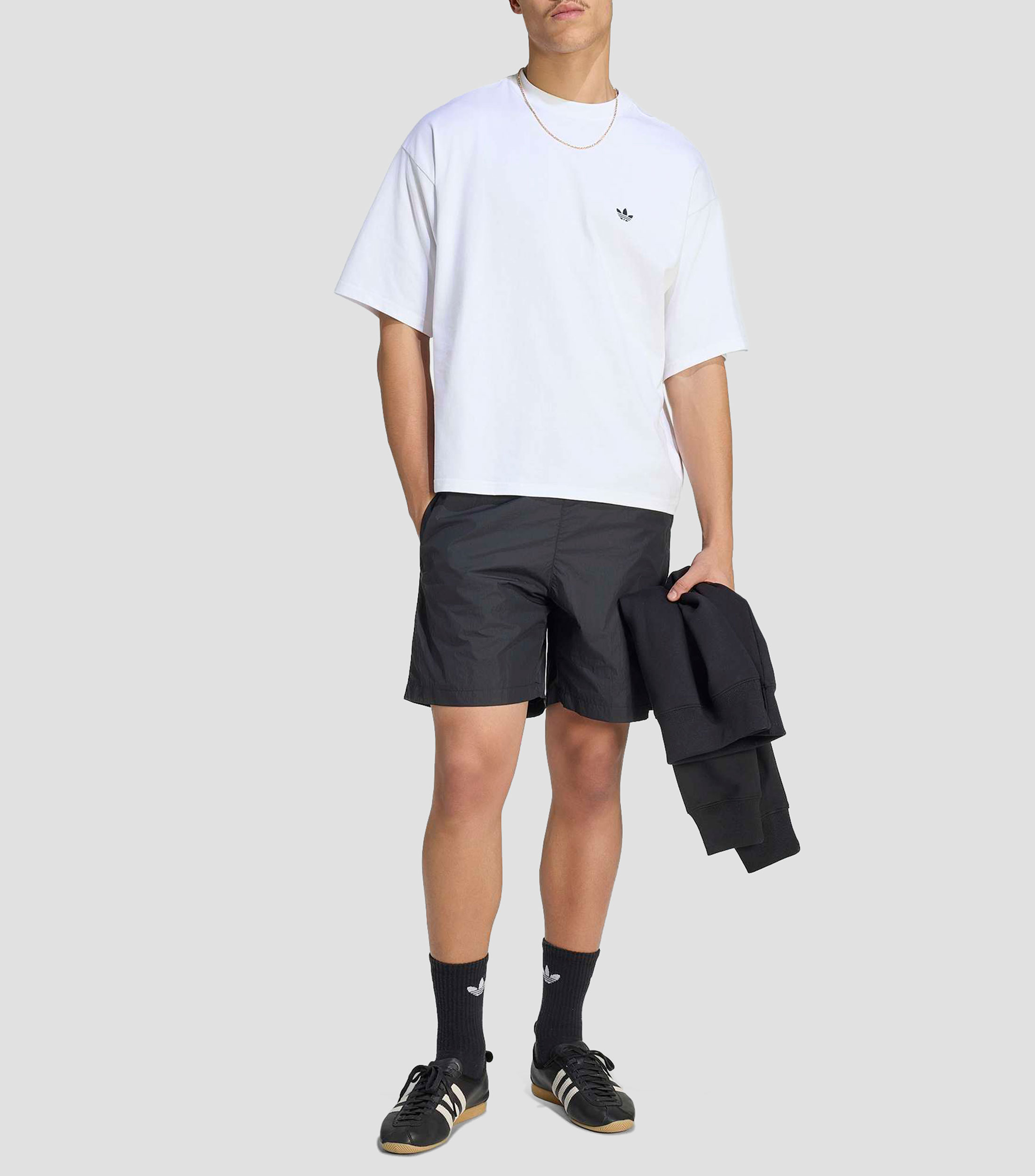 Playera cuello redondo manga corta lisa Trifolio Essentials Hombre