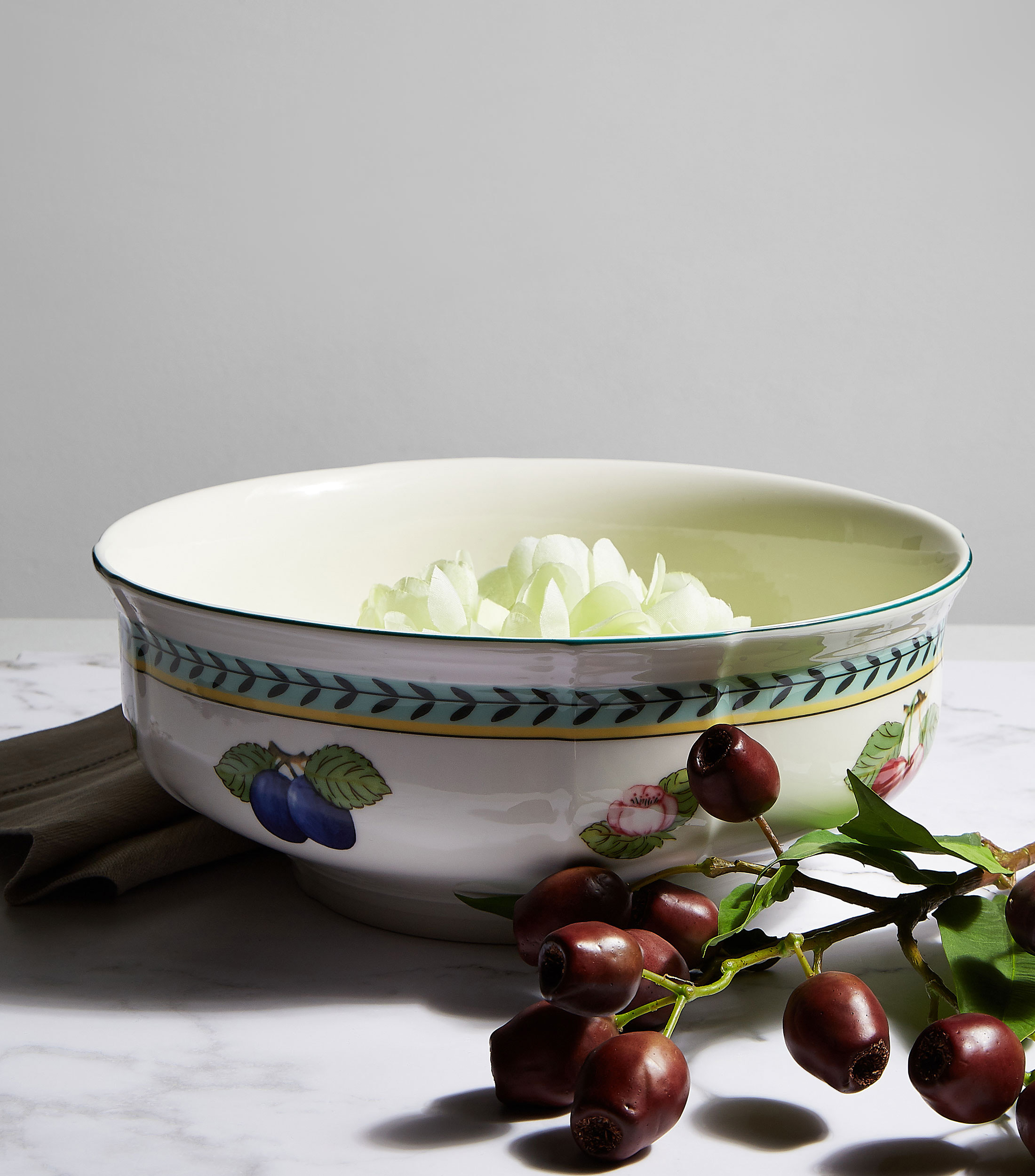 Ensaladera French Garden Fleurence Blanco