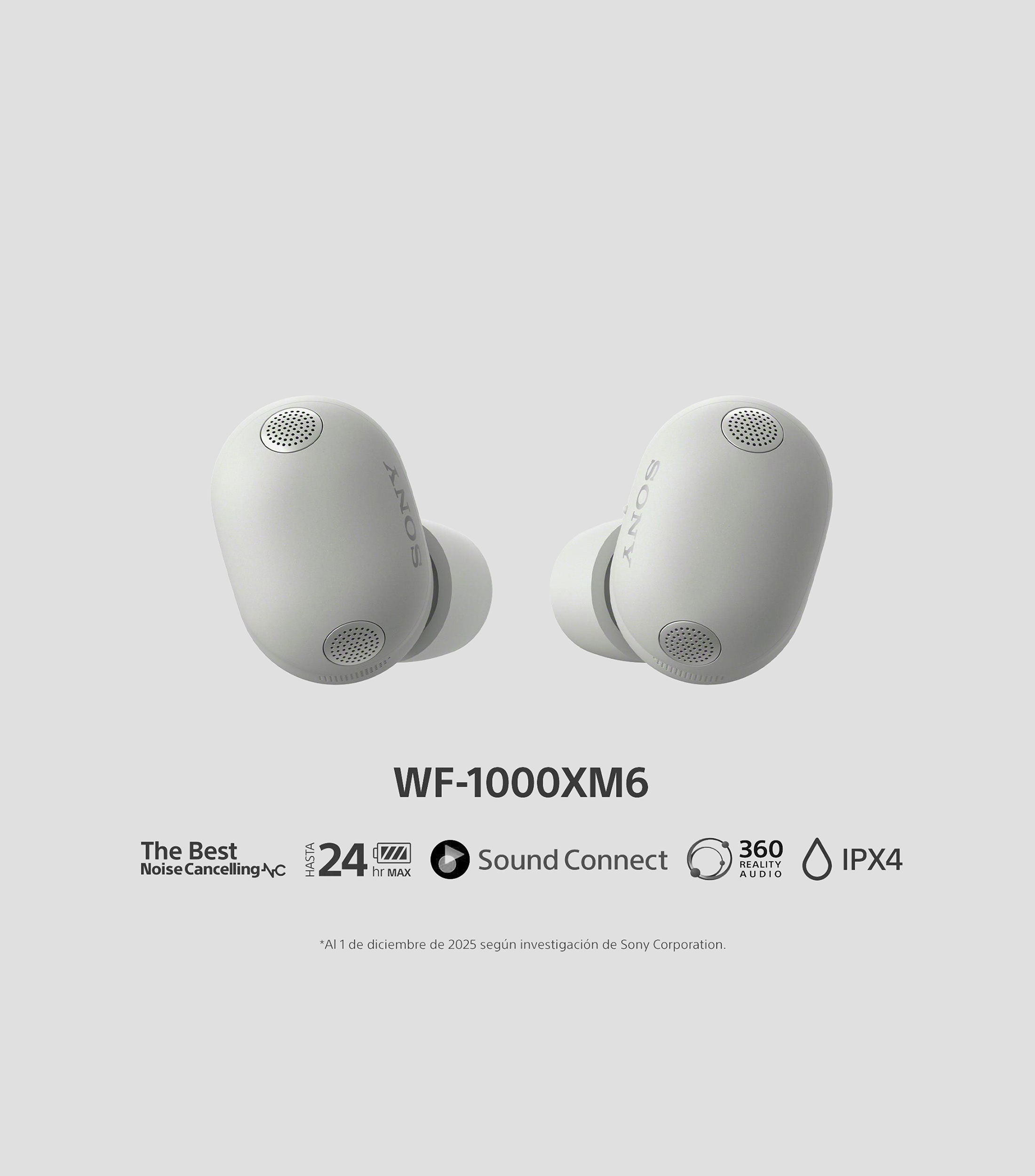 Audífonos inalámbricos bluetooth WF-1000XM6