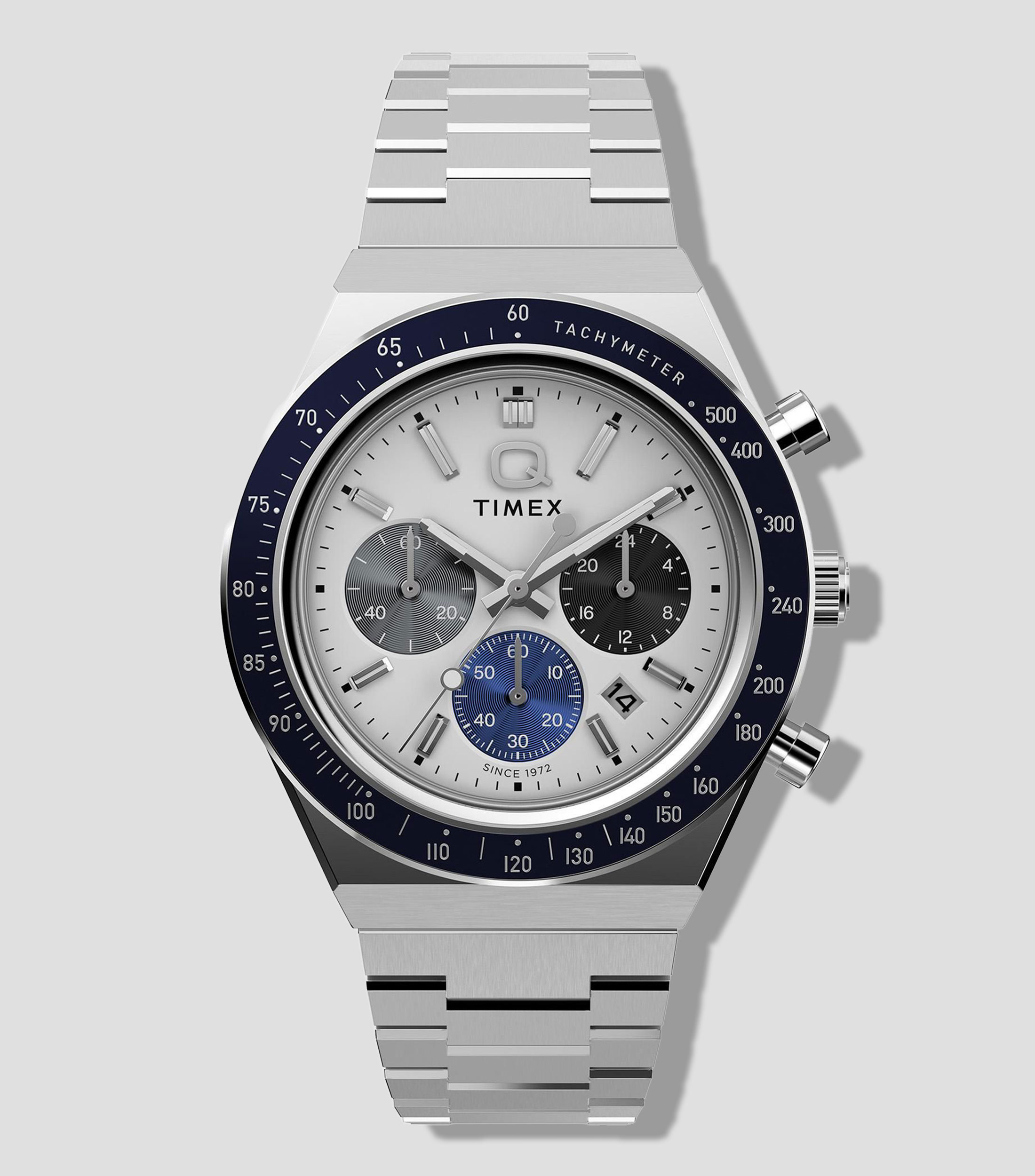 Reloj para Hombre Moderno Azul, Plateado