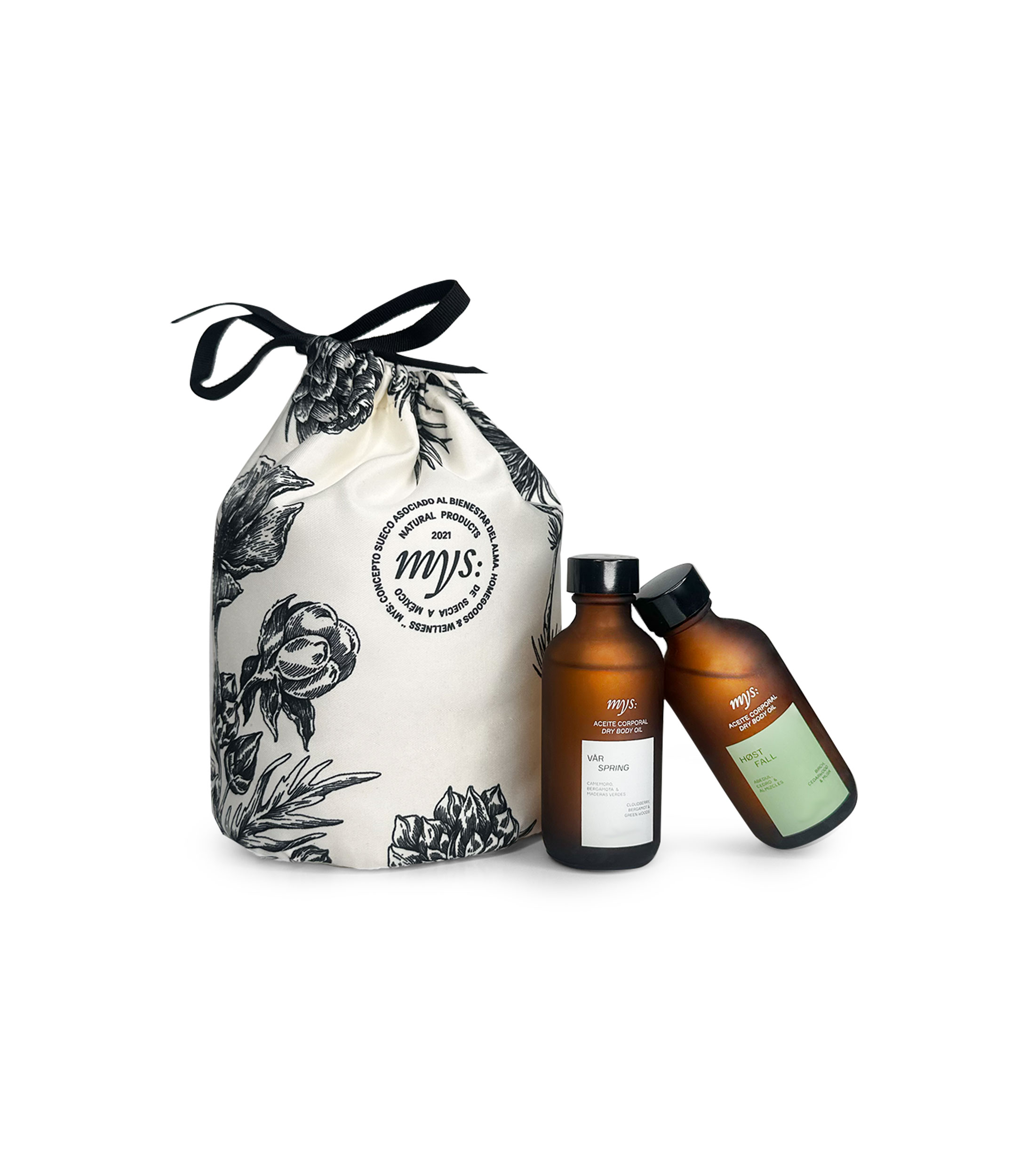 Set 4 aceites corporales de viaje Unisex