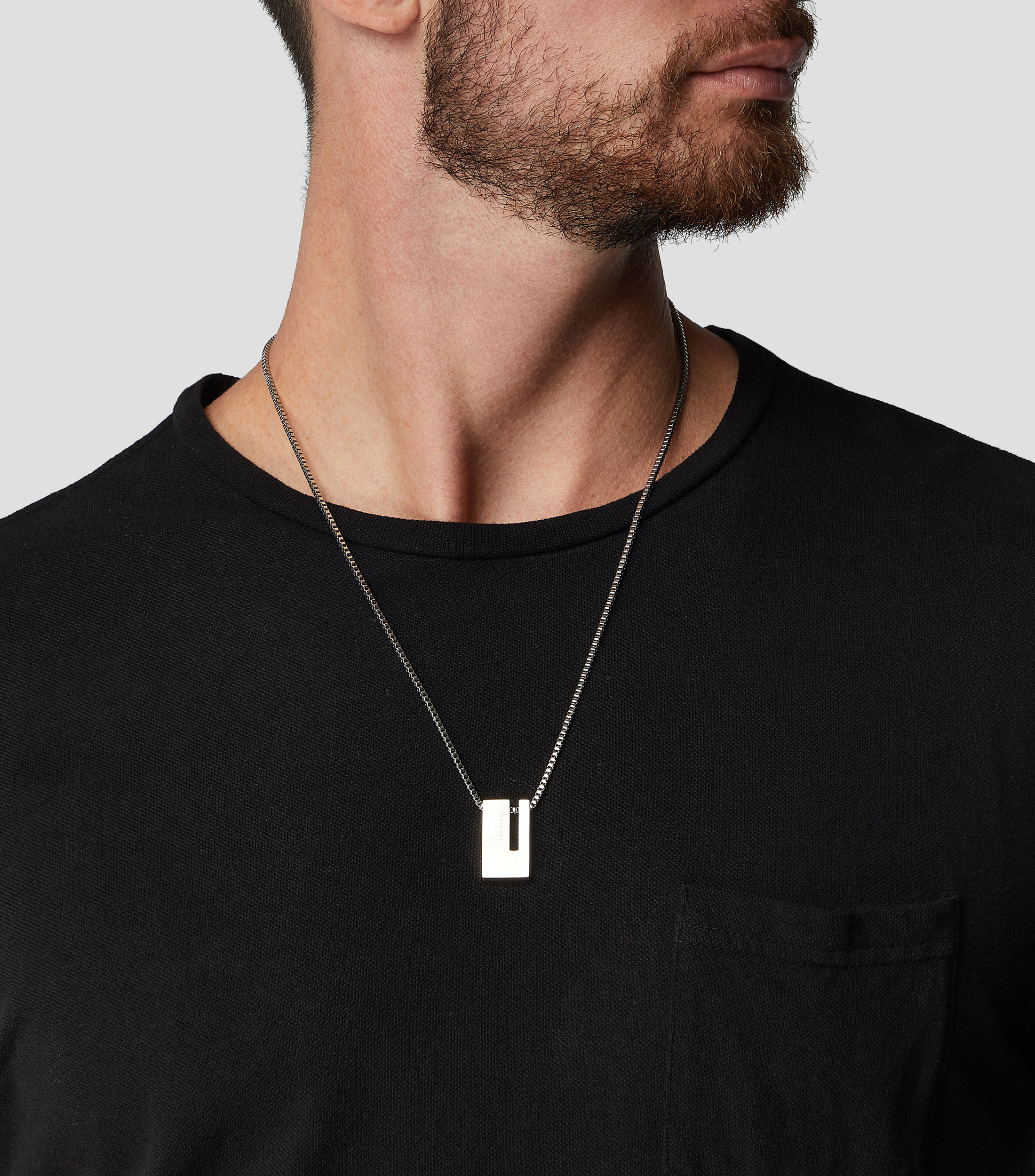 Collar con logo Hombre