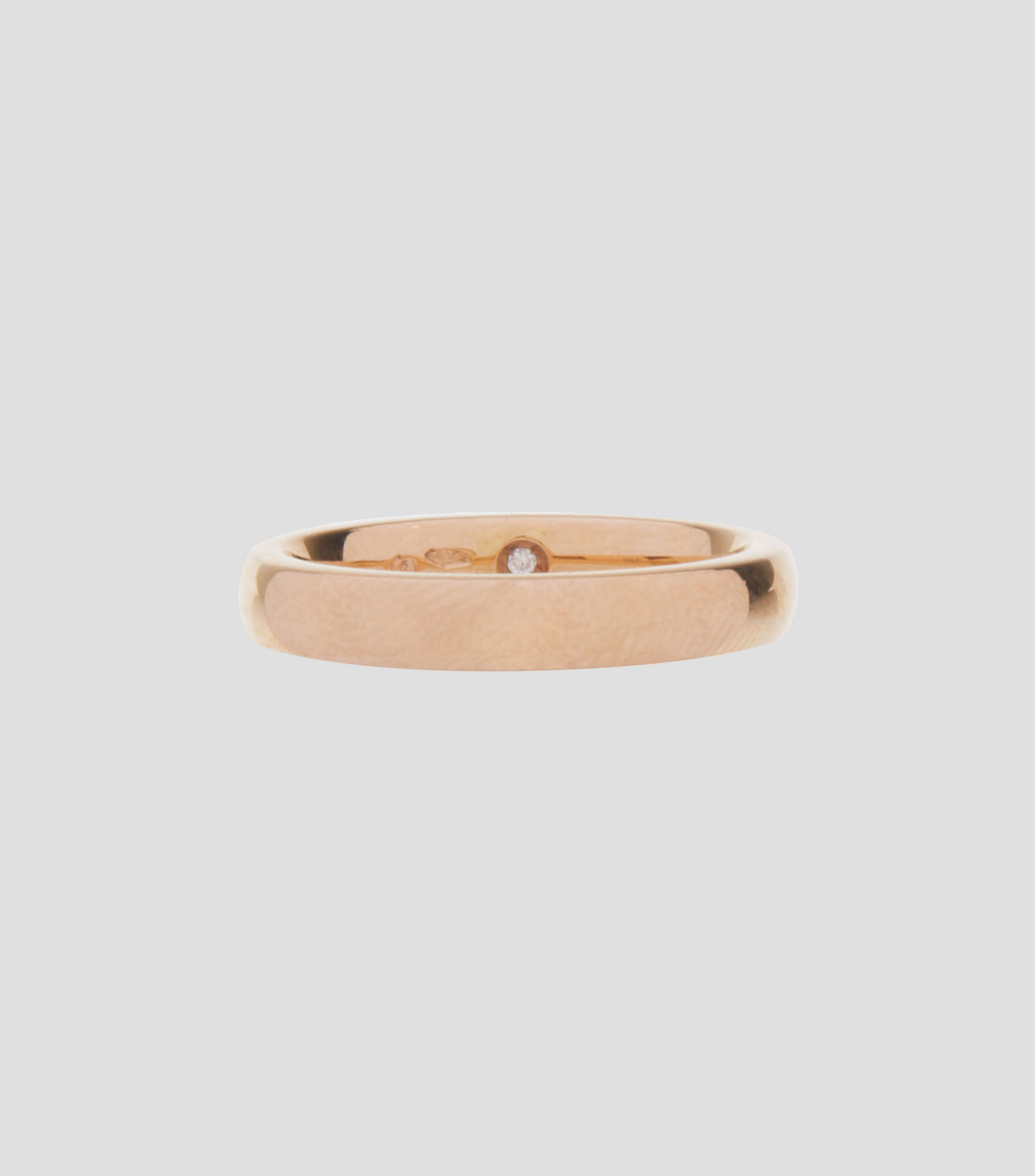 Anillo en oro rosa de 18 kilates con diamante Noi2 Mujer