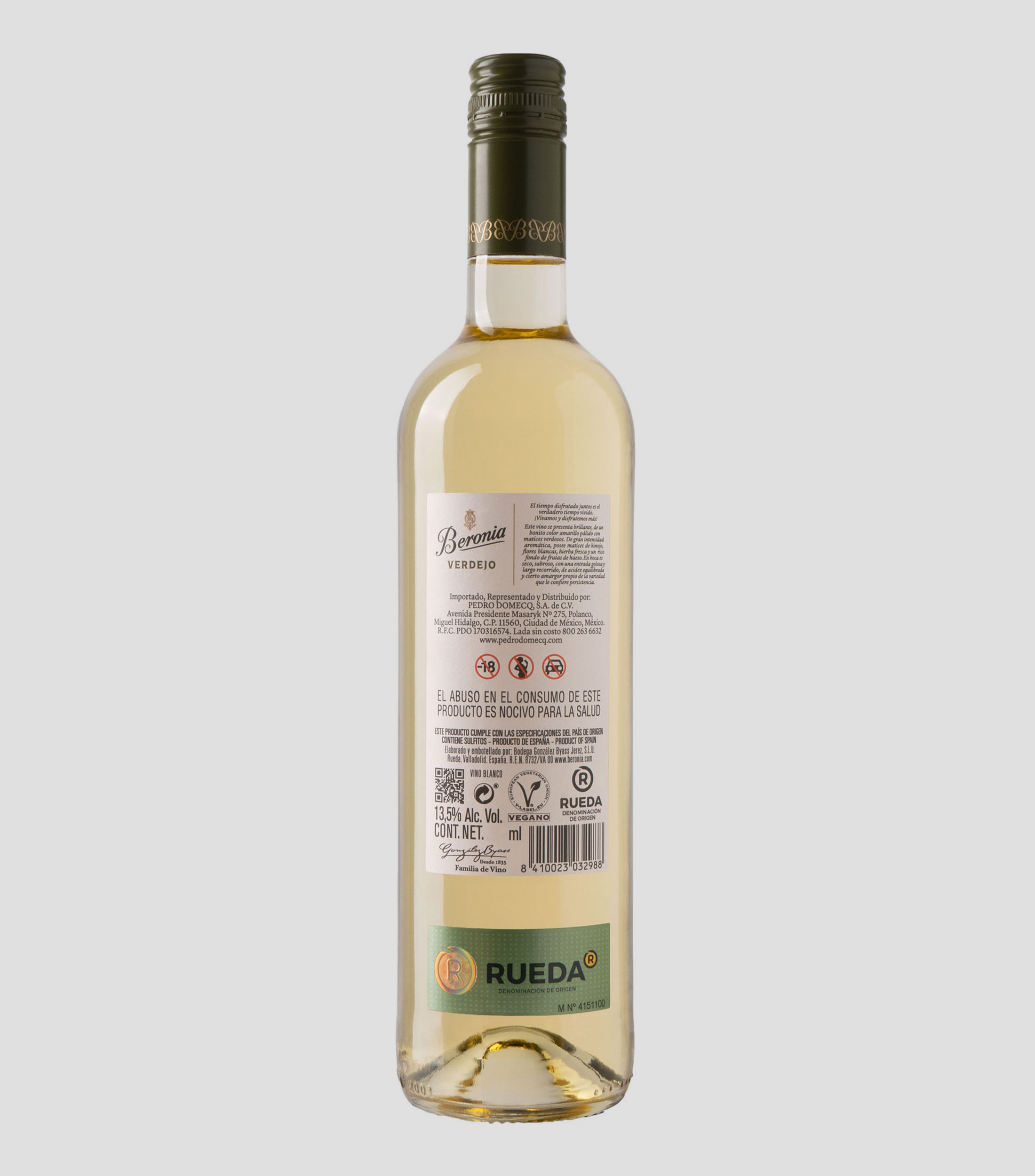 Vino Blanco Verdejo, España, 750 ml