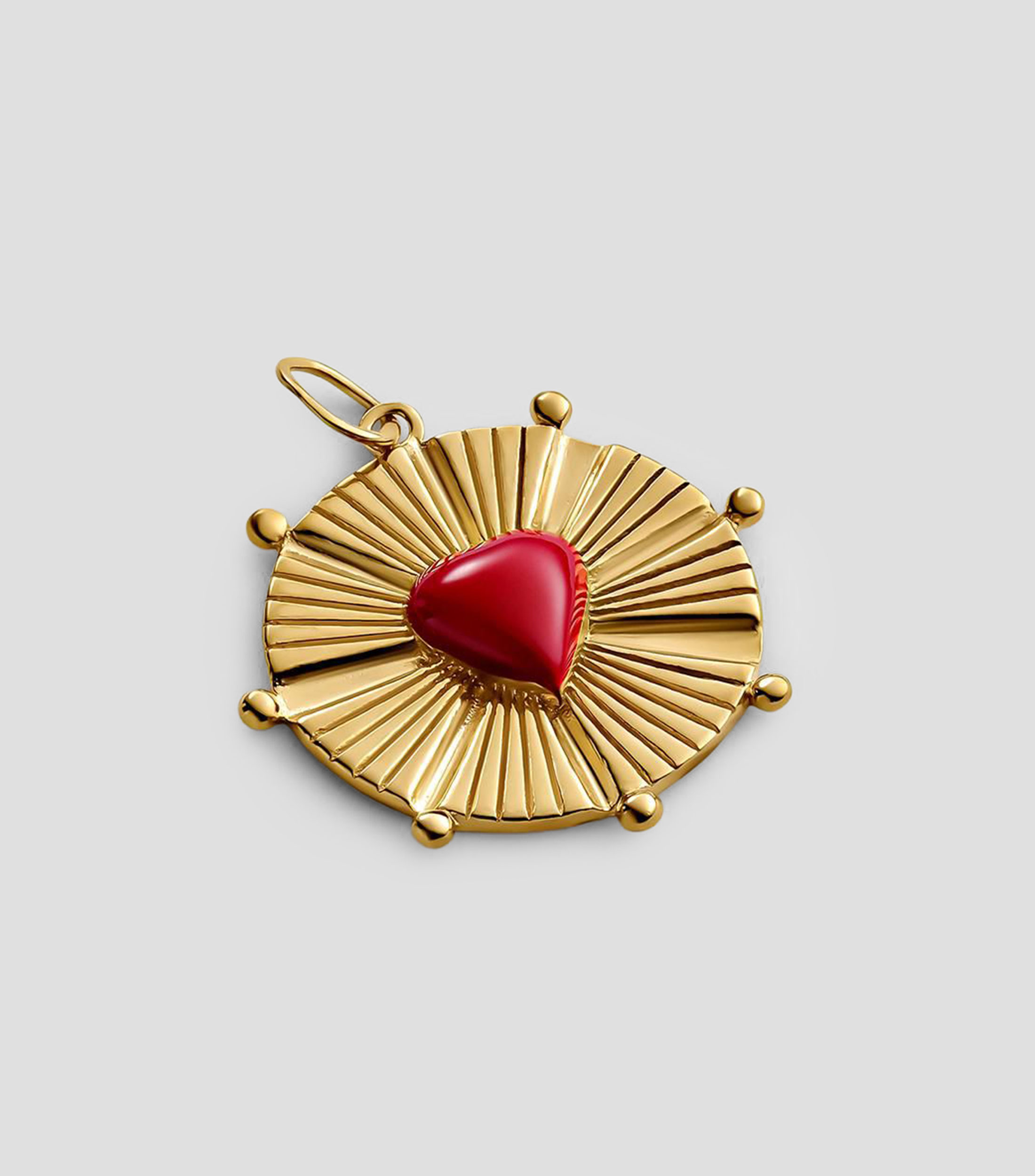 Charm de corazón en plata .925 Cul de Sac Mujer