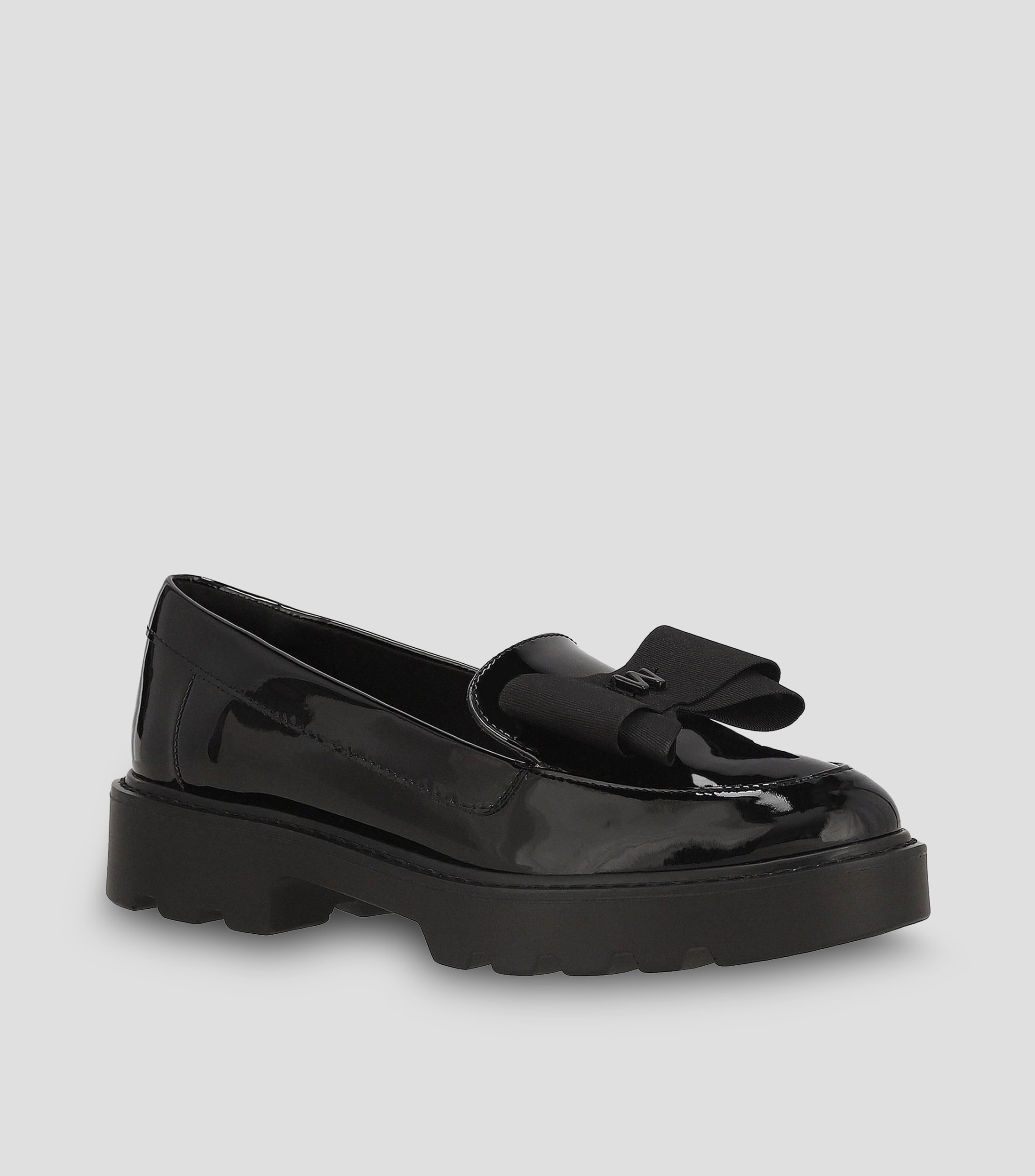 Mocasines casuales tacón bajo ancho Mujer