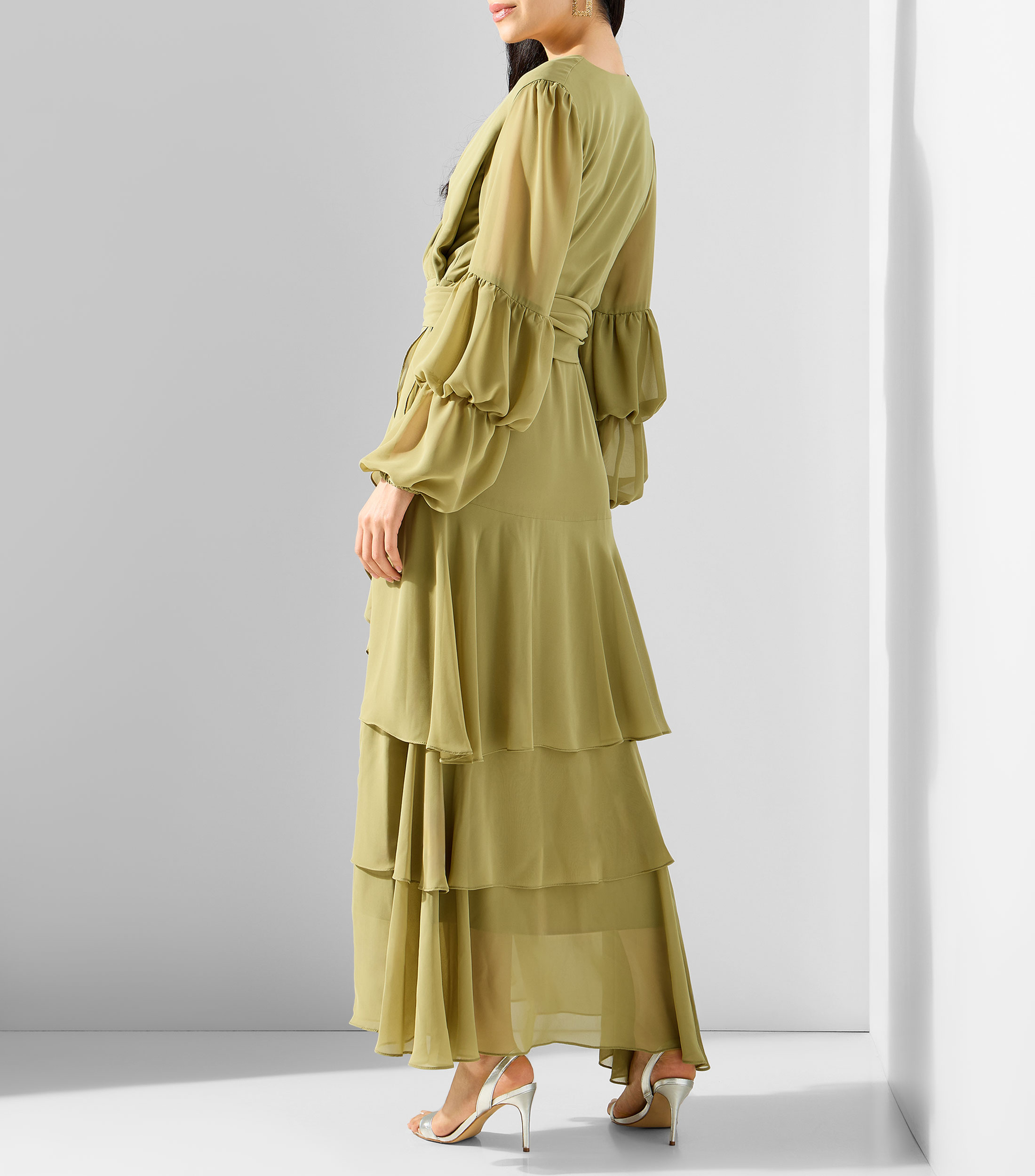 Vestido largo manga larga fantasía Mujer