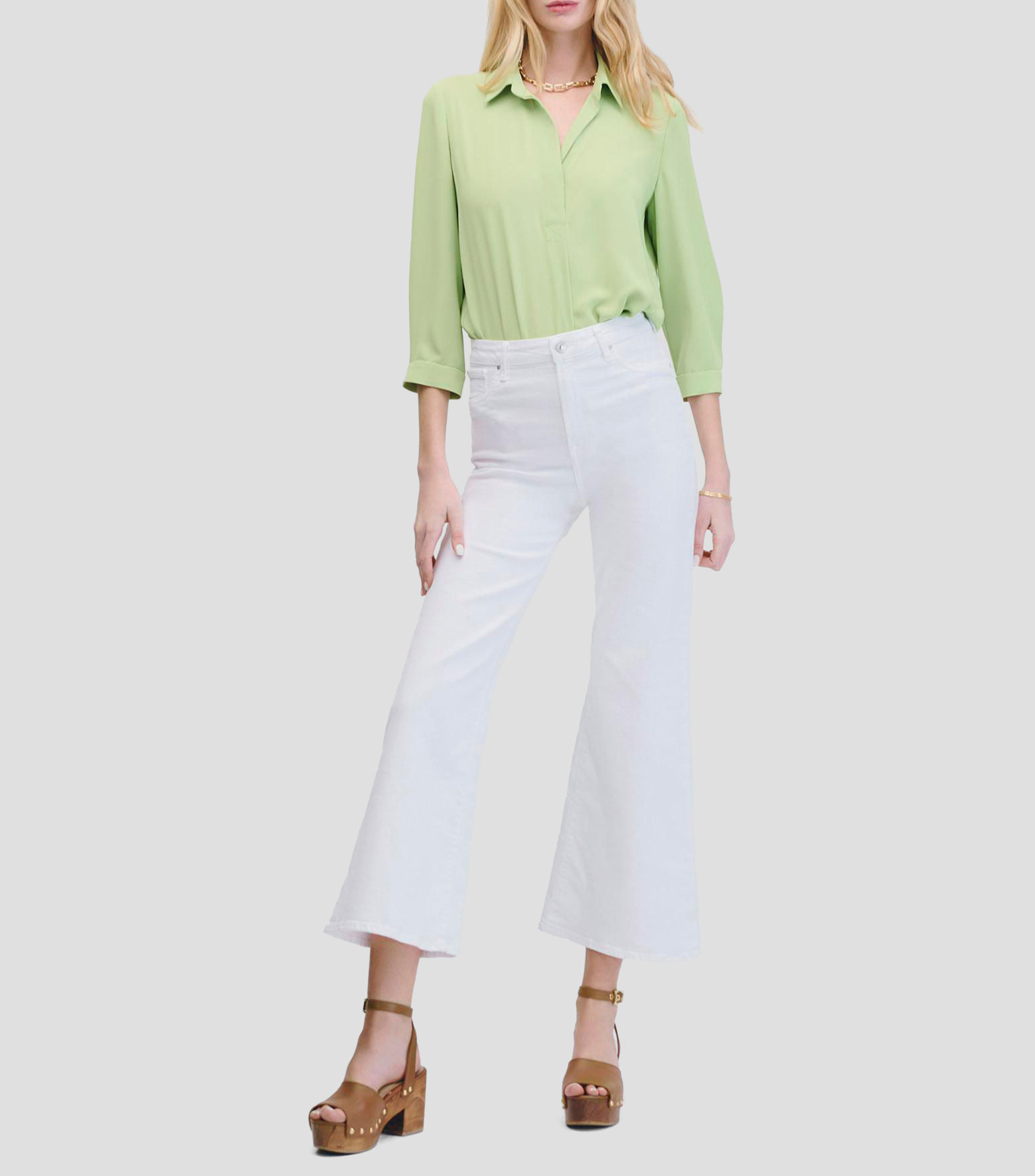 Blusa Camisera Manga 3/4 Mujer