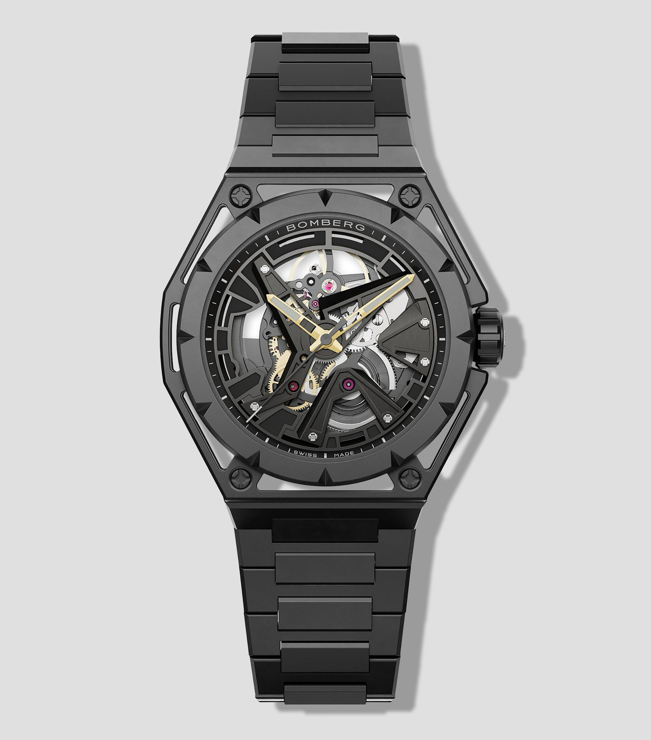 Reloj para Hombre Edge Tech Skeleton Casual Gunmetal