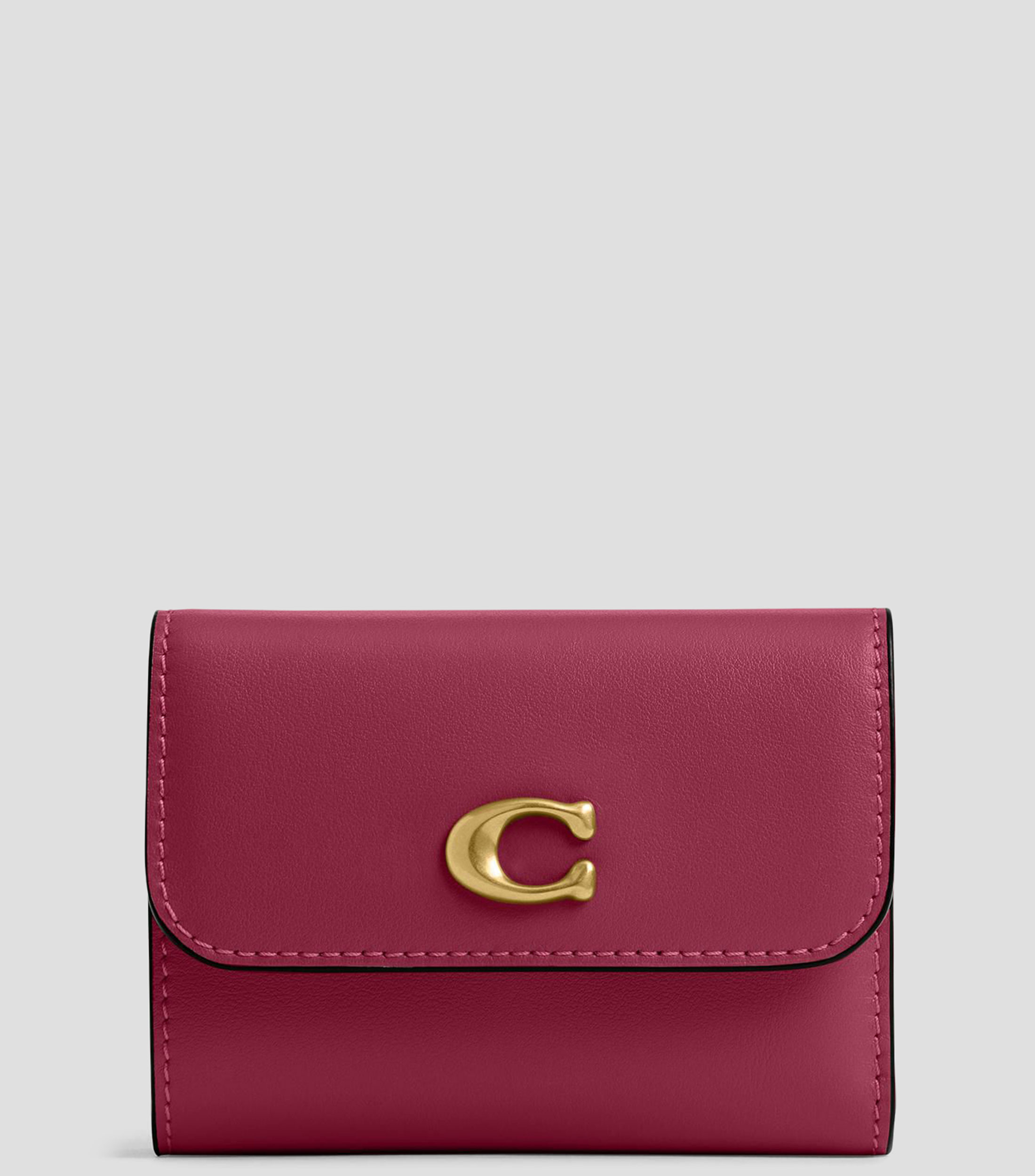 Cartera fucsia en piel Essential Card Holder Mujer