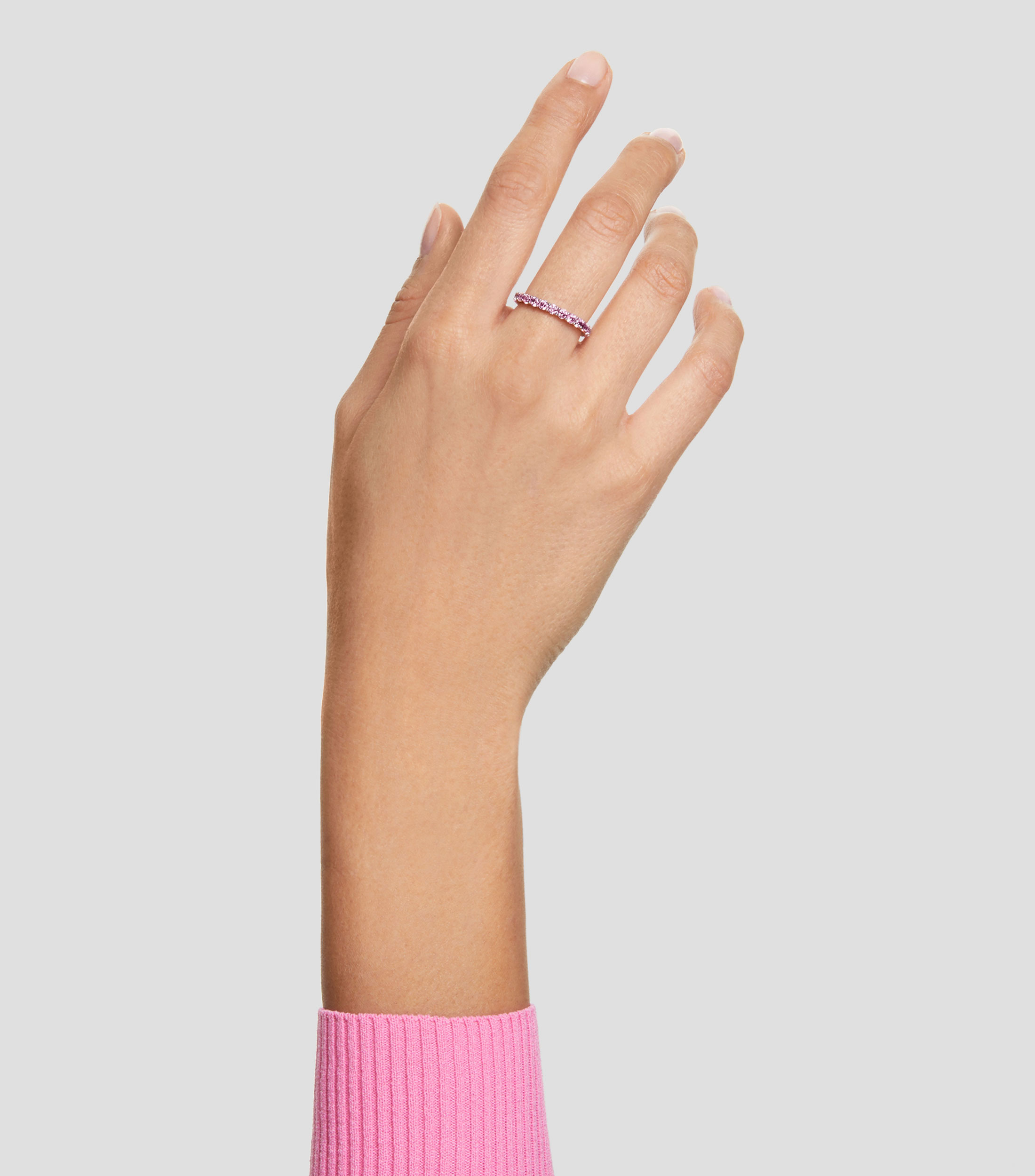 Anillo con zirconias decorativas Mujer