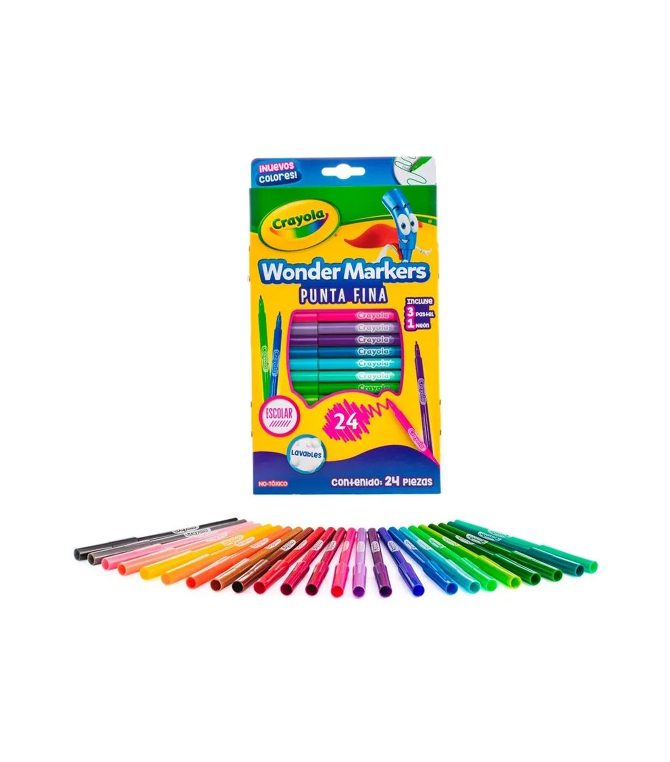 Set 24 plumones Wonder Markers
