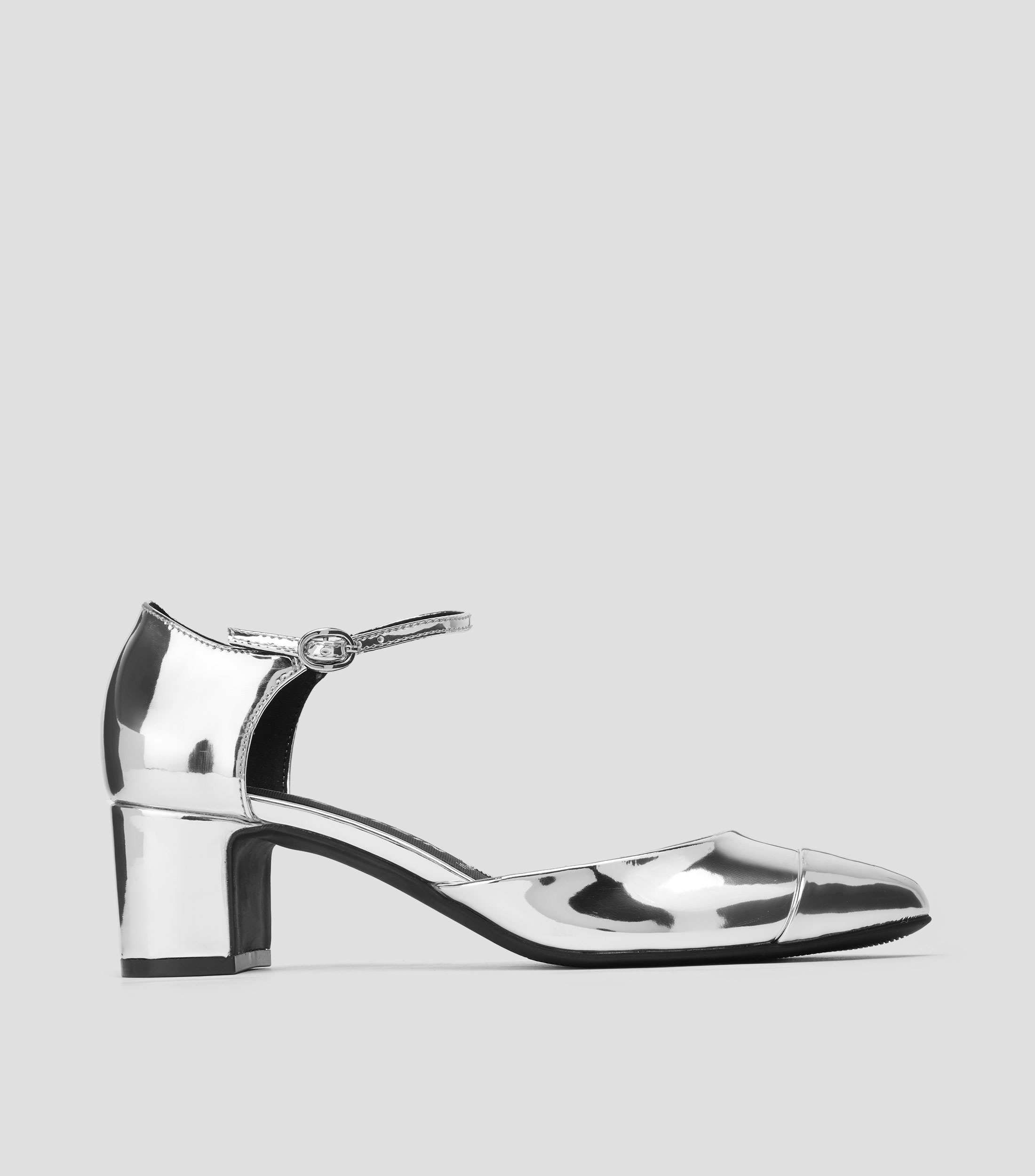 Zapatillas Con pulsera de tacón bajo ancho Mujer
