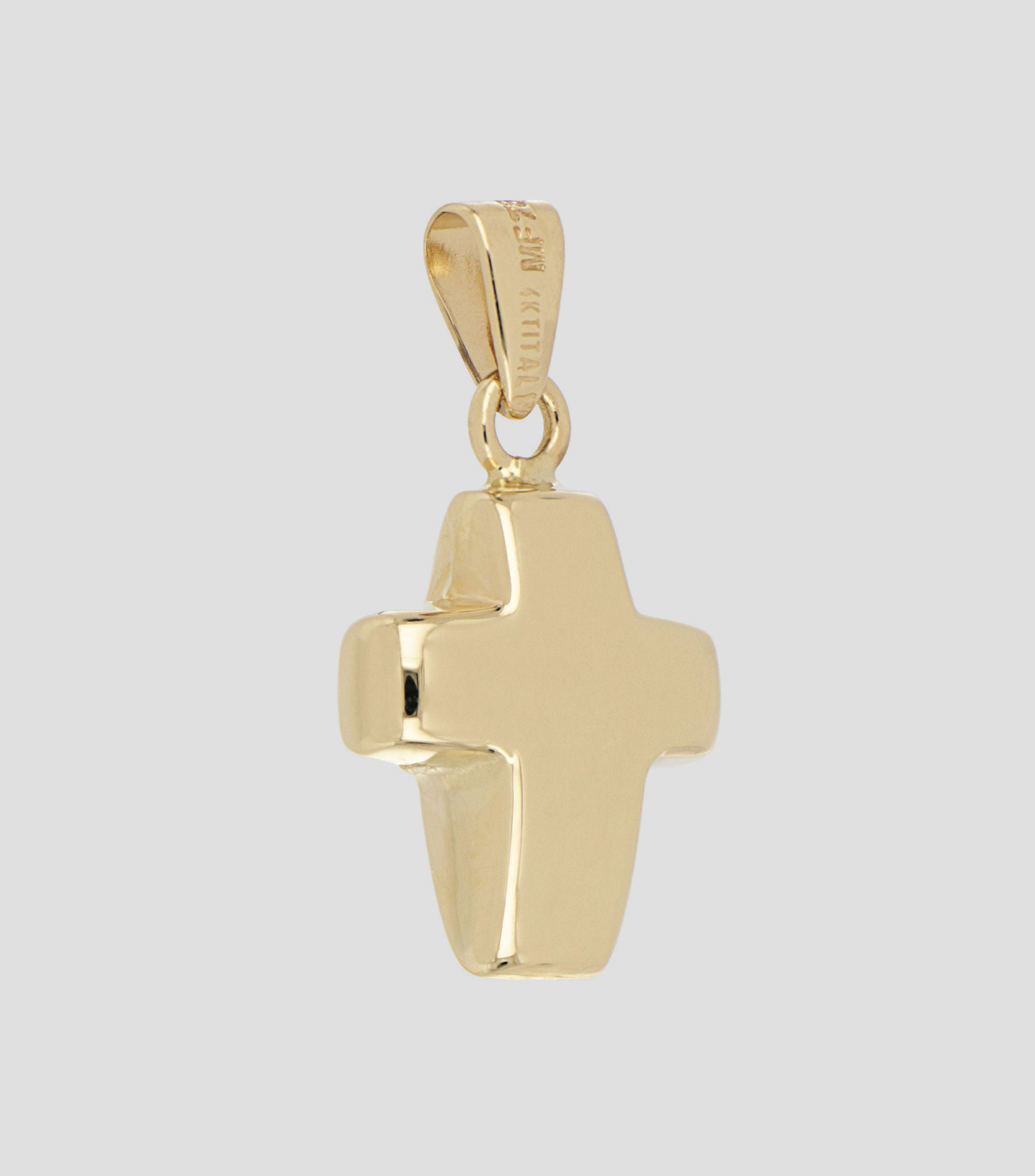 Dije en Forma de Cruz en Oro de 14 Kilates Mujer