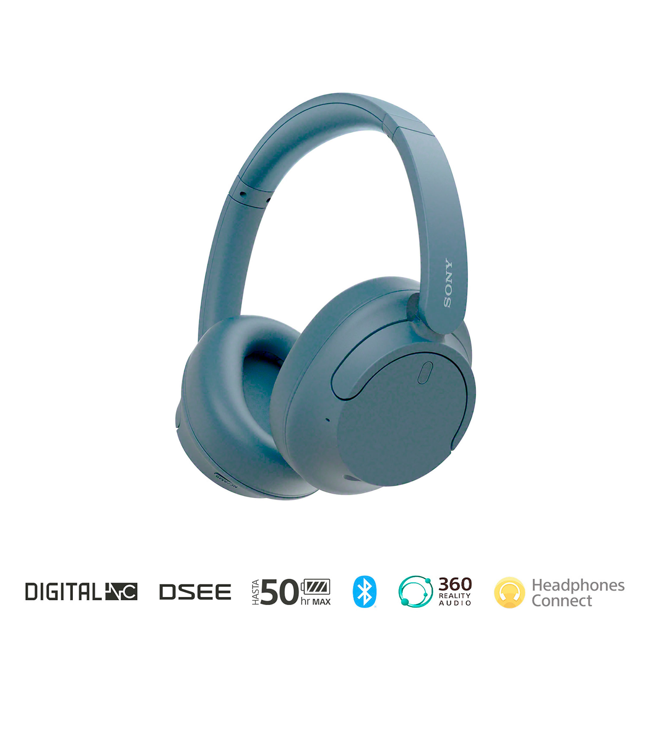 Audífonos Inalámbricos Bluetooth WH CH720N Azul