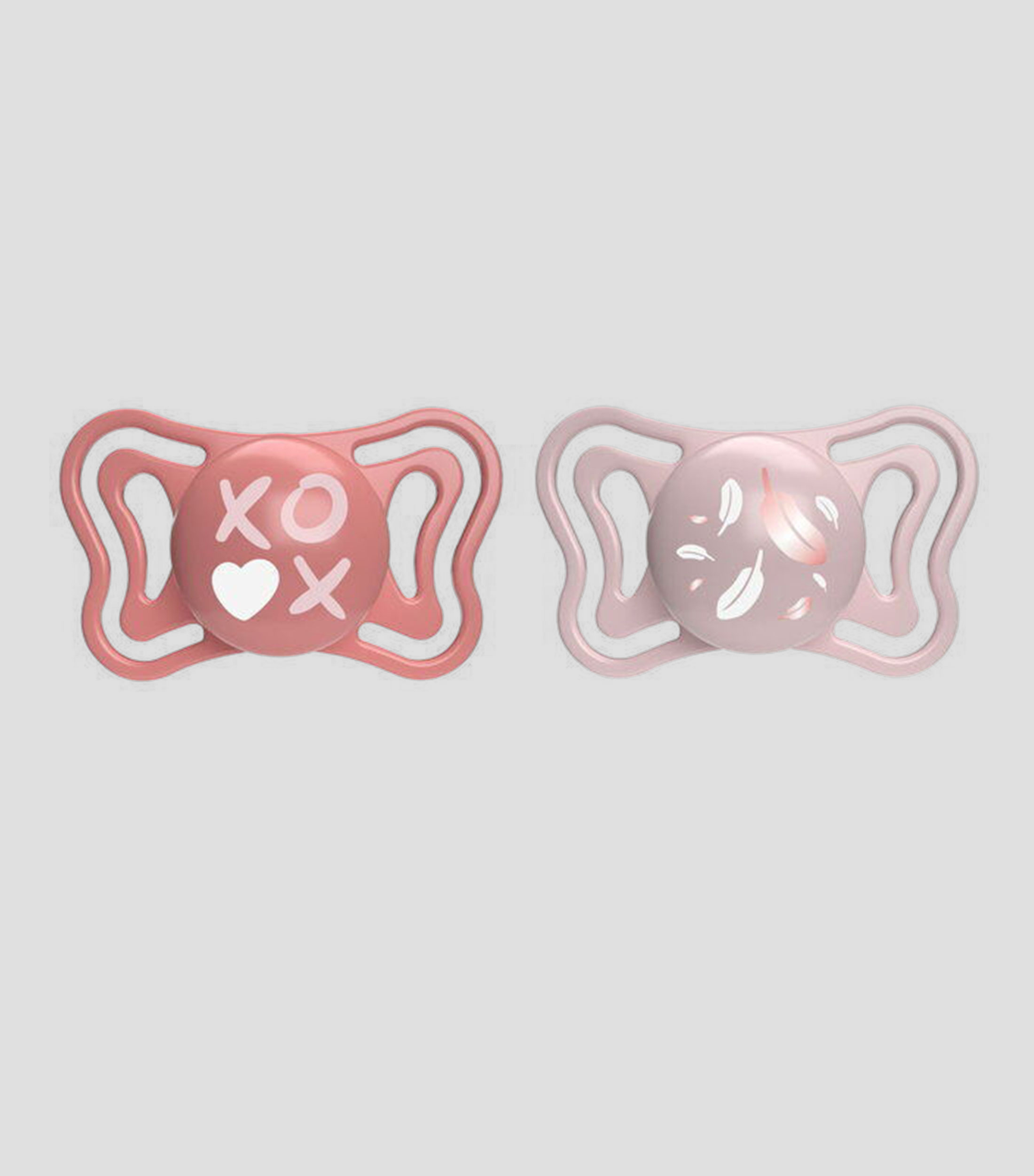 Set de 2 chupones Physioforma Light Rosa 6 - 16 meses