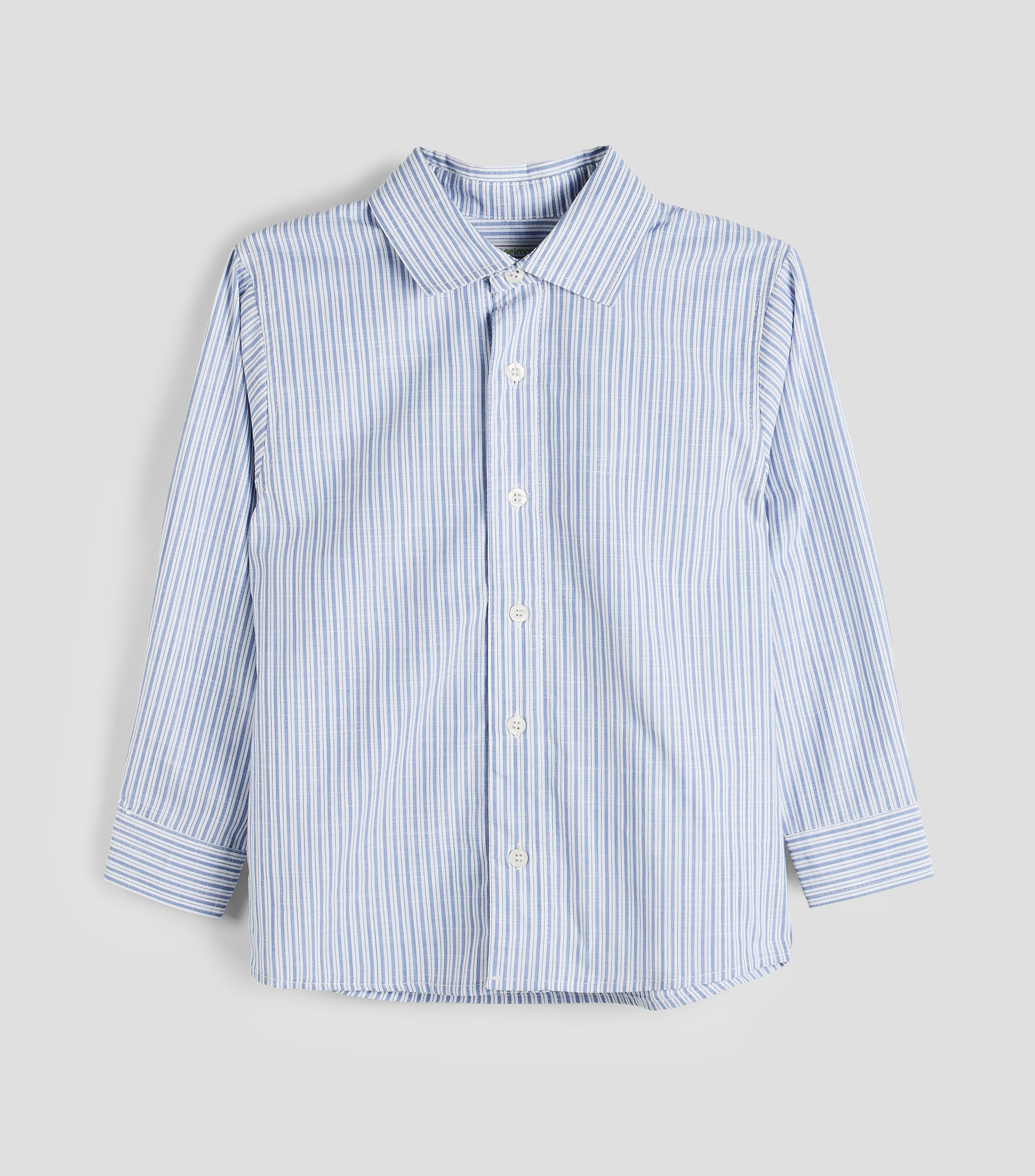 Camisa de rayas con manga larga Bebé